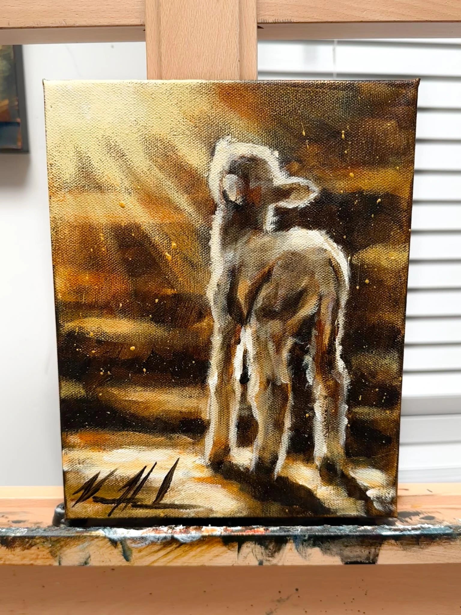 In the Light of Your Presence - 8βx10β Original Acrylic Painting
