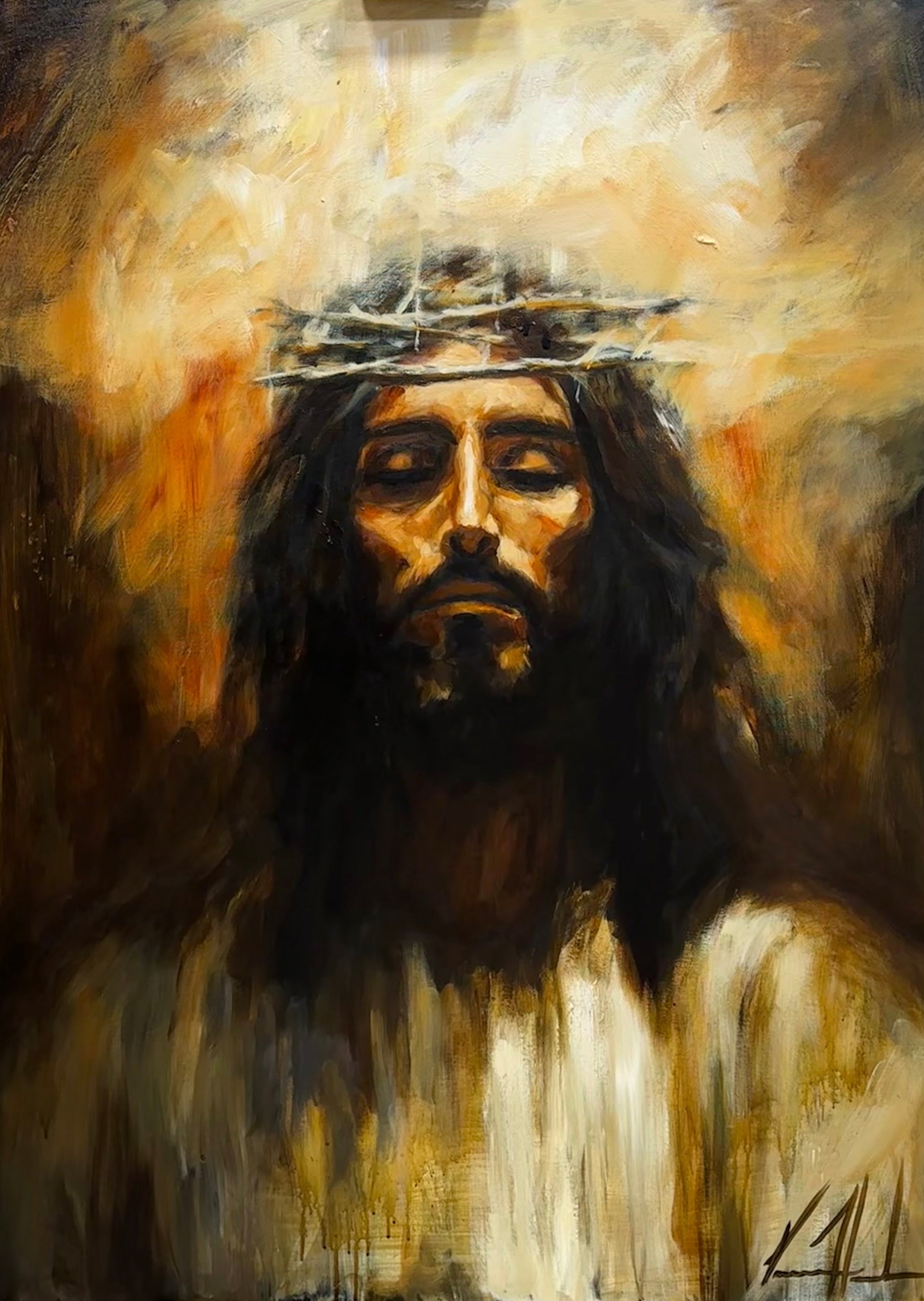 Holy One - 36”x48” Original Acrylic Painting Original Painting Vanessa Horabuena
