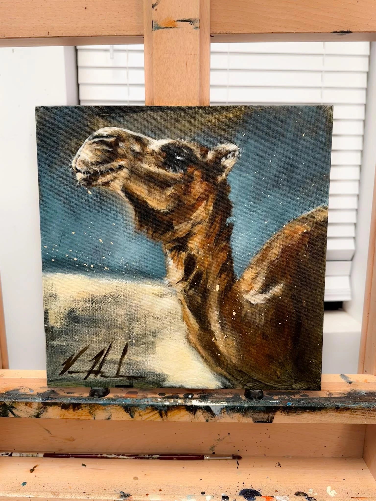 Through Every Drought - 12”x12” Original Acrylic Painting Original Painting Vanessa Horabuena
