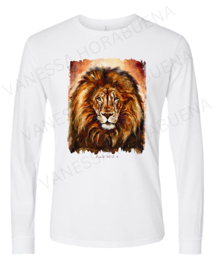 King of Heaven - Glorious Reign - Unisex T-Shirt Poly-Blend Vanessa Horabuena Long Sleeve White Small