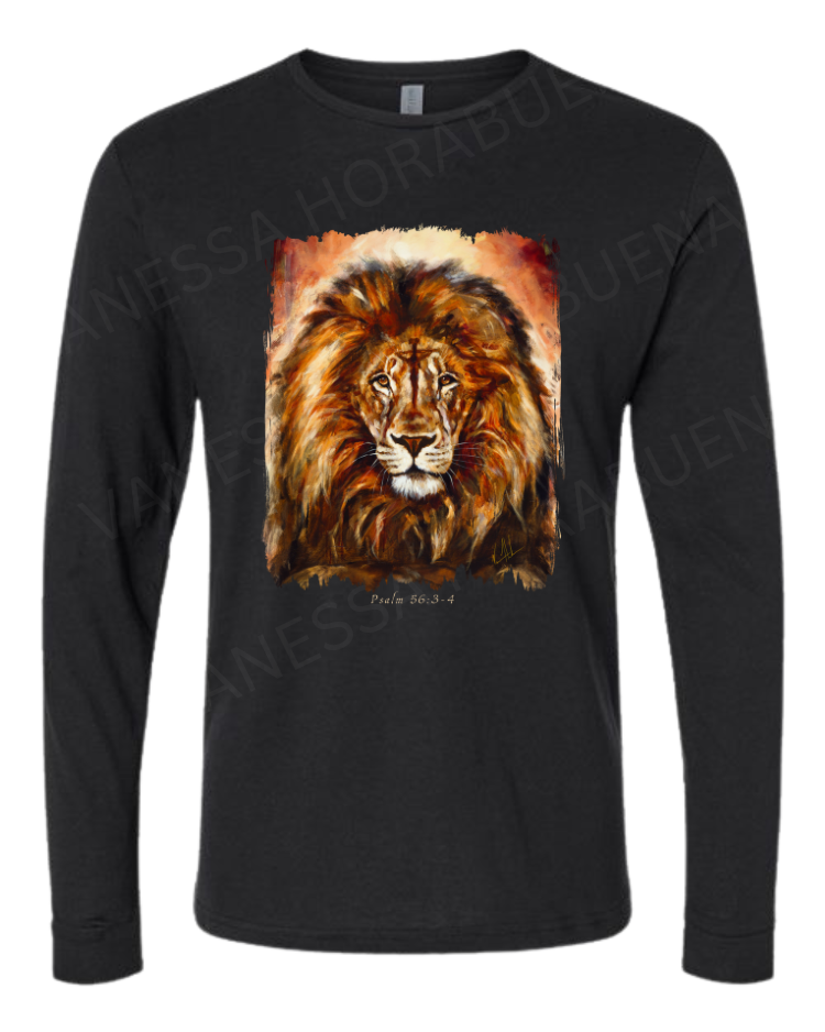 King of Heaven - Glorious Reign - Unisex T-Shirt Poly-Blend Vanessa Horabuena Long Sleeve Black Small