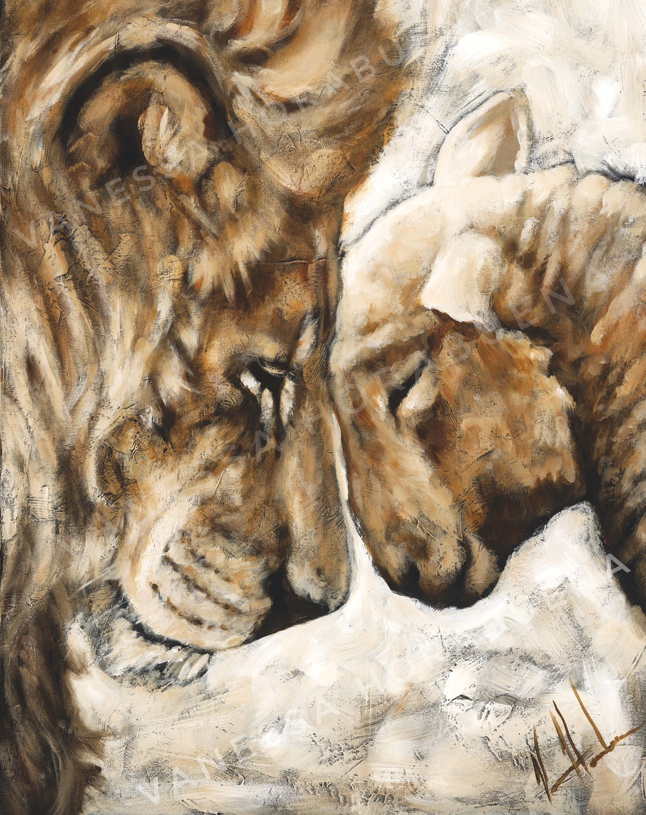 Compassion of a King White (Clearance Print) Vanessa Horabuena