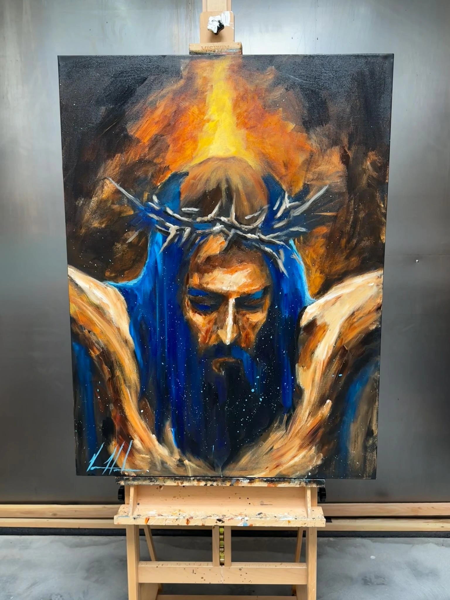 Yahweh is Salvation - 30”x40” Original Acrylic Painting