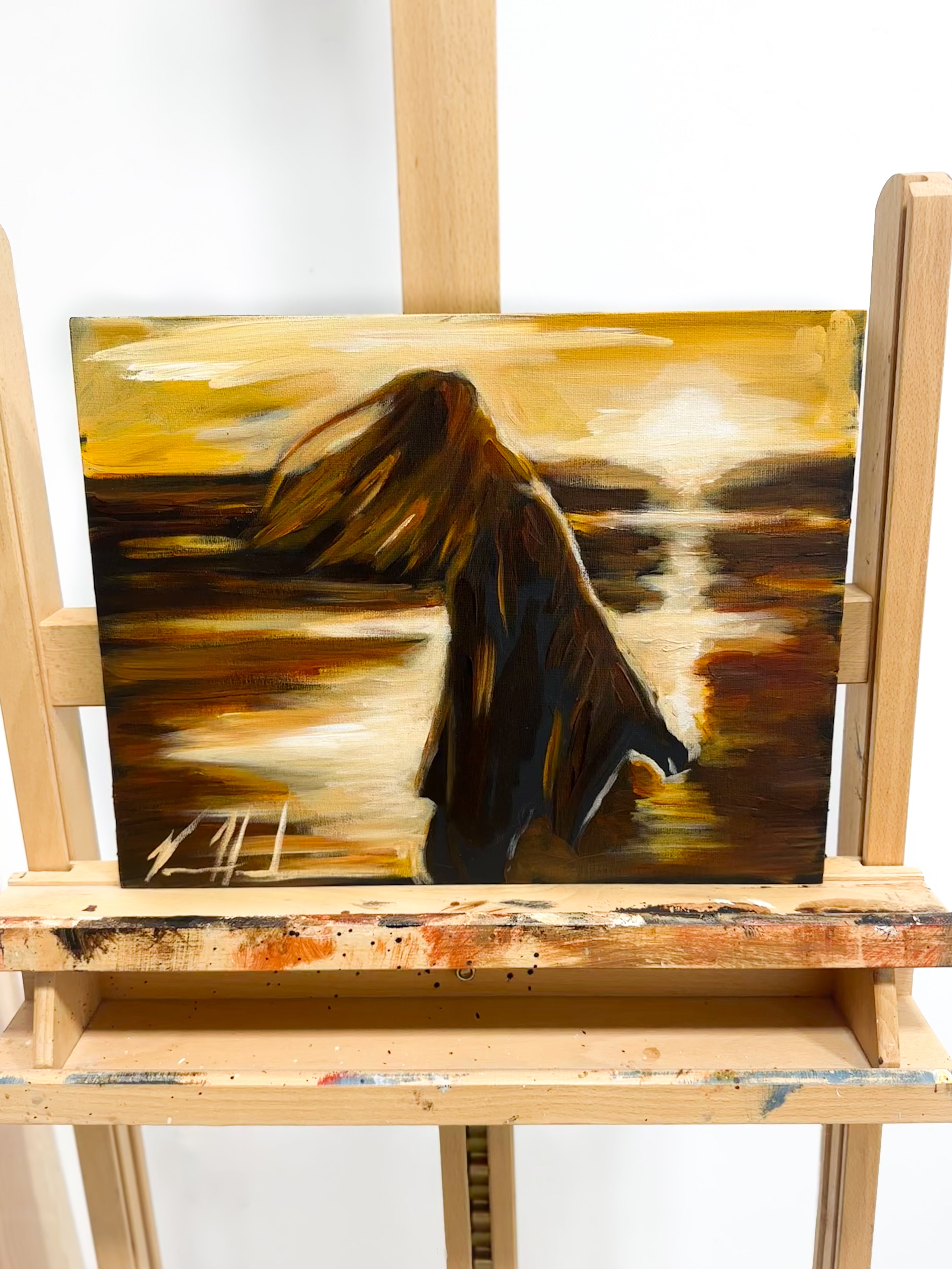 AUCTION - Here I am Lord, Send Me - 11”x14” Original Acrylic Painting Original Painting Vanessa Horabuena
