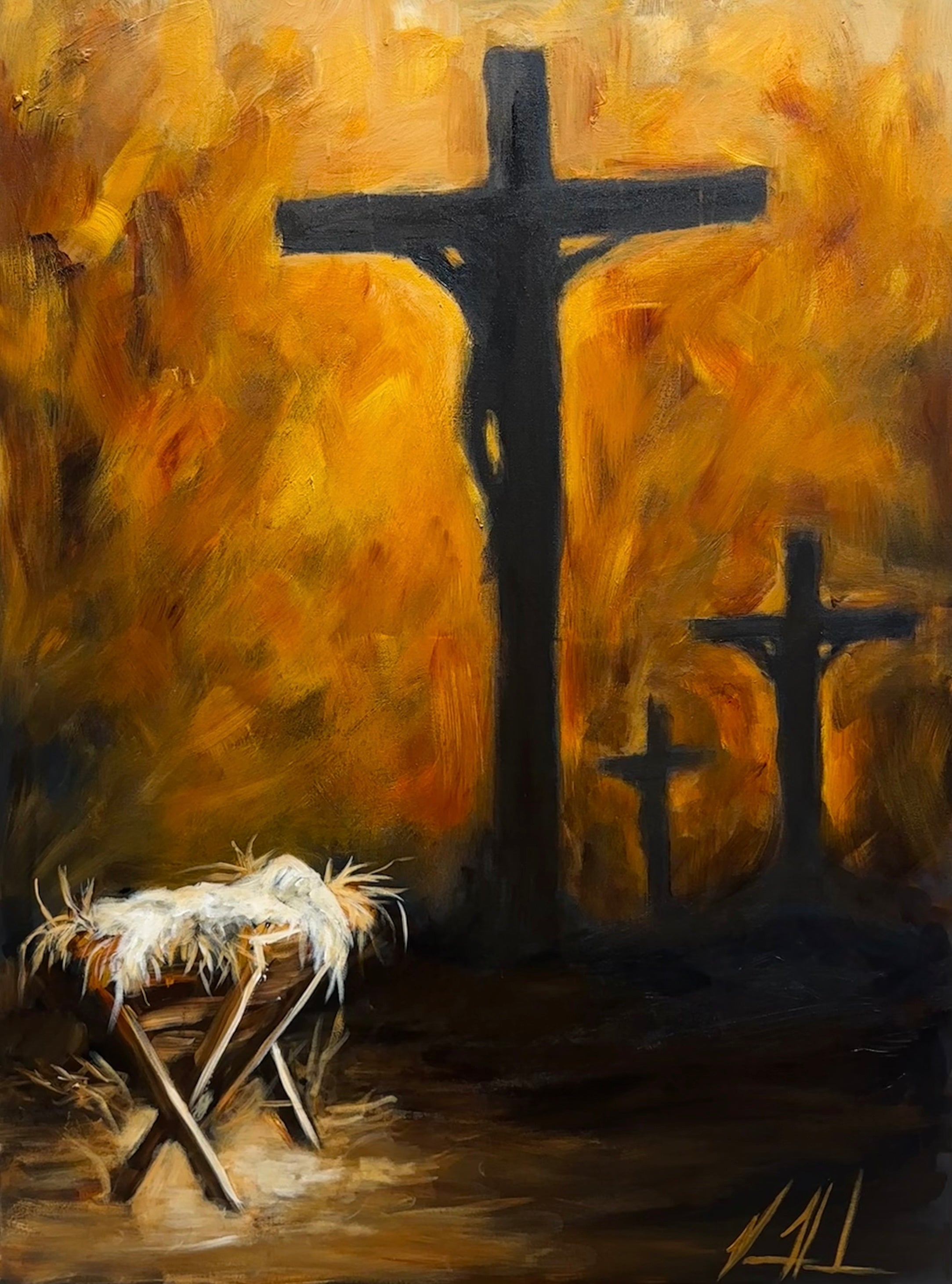 Born for Glory - 36”x48” Original Acrylic Painting - LIVE WORSHIP PAINTING Original Painting Vanessa Horabuena