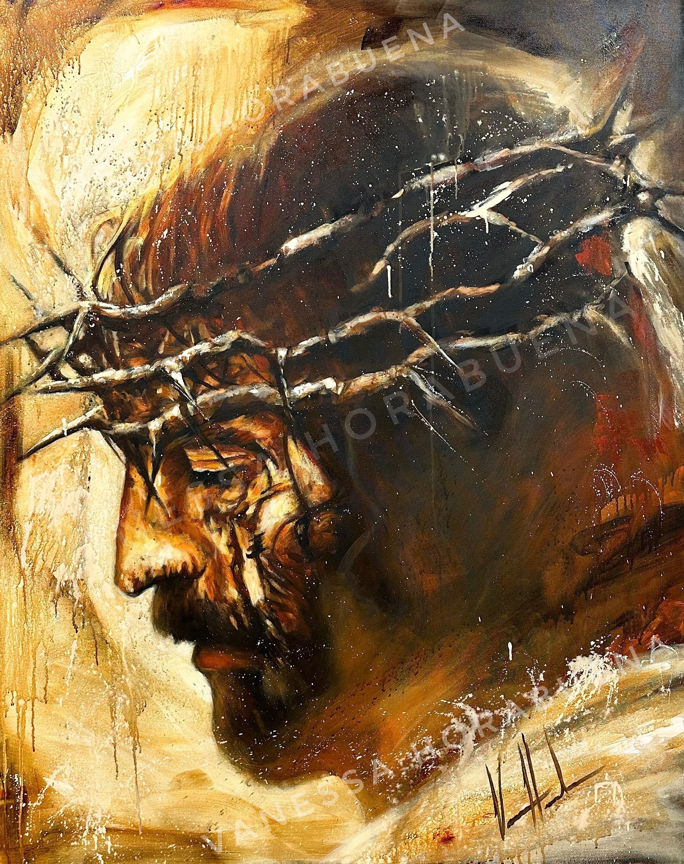 King of Glory Jesus Art Print Vanessa Horabuena