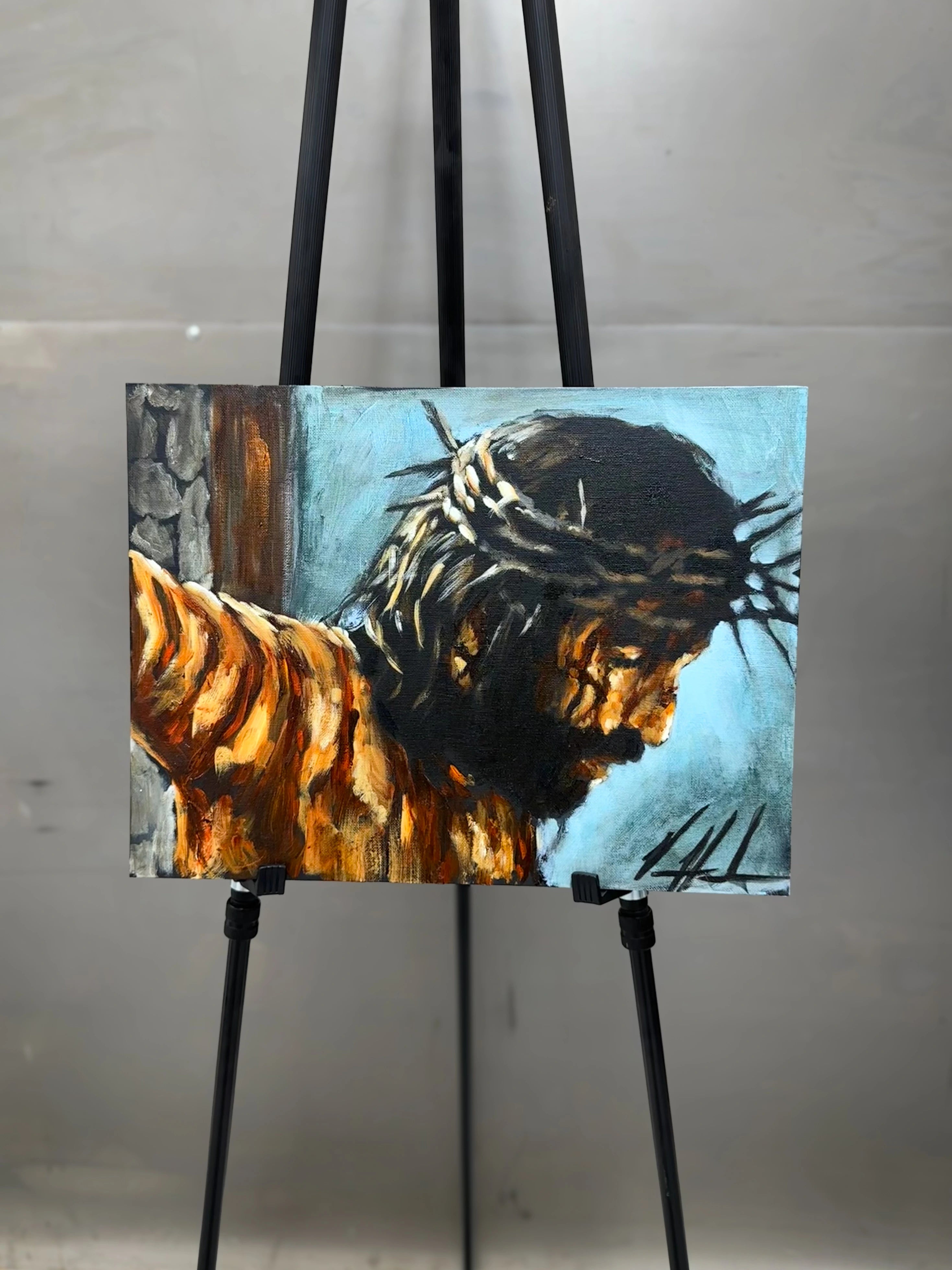 By His Wounds, We Are Healed - 12”x16” Original Acrylic Painting