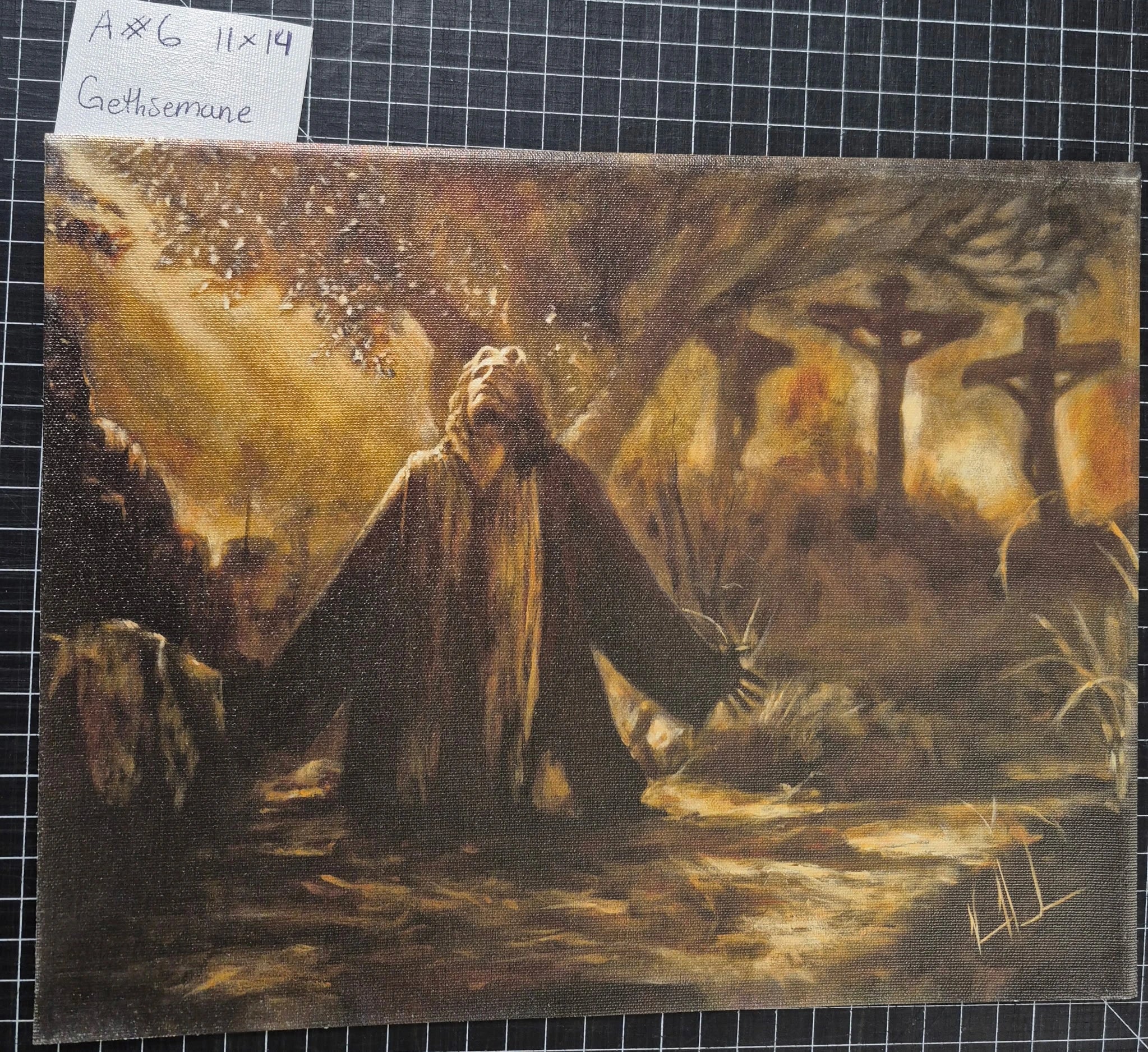 A#. 6 - Gethsemane - 11"x14" Canvas Print Vanessa Horabuena