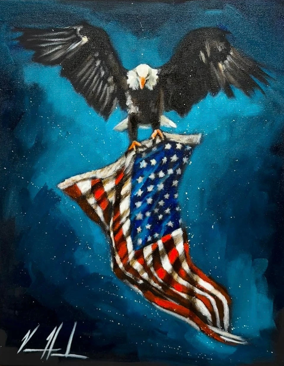 Revive Our Nation - 16”x20” Original Acrylic Painting Original Painting Vanessa Horabuena