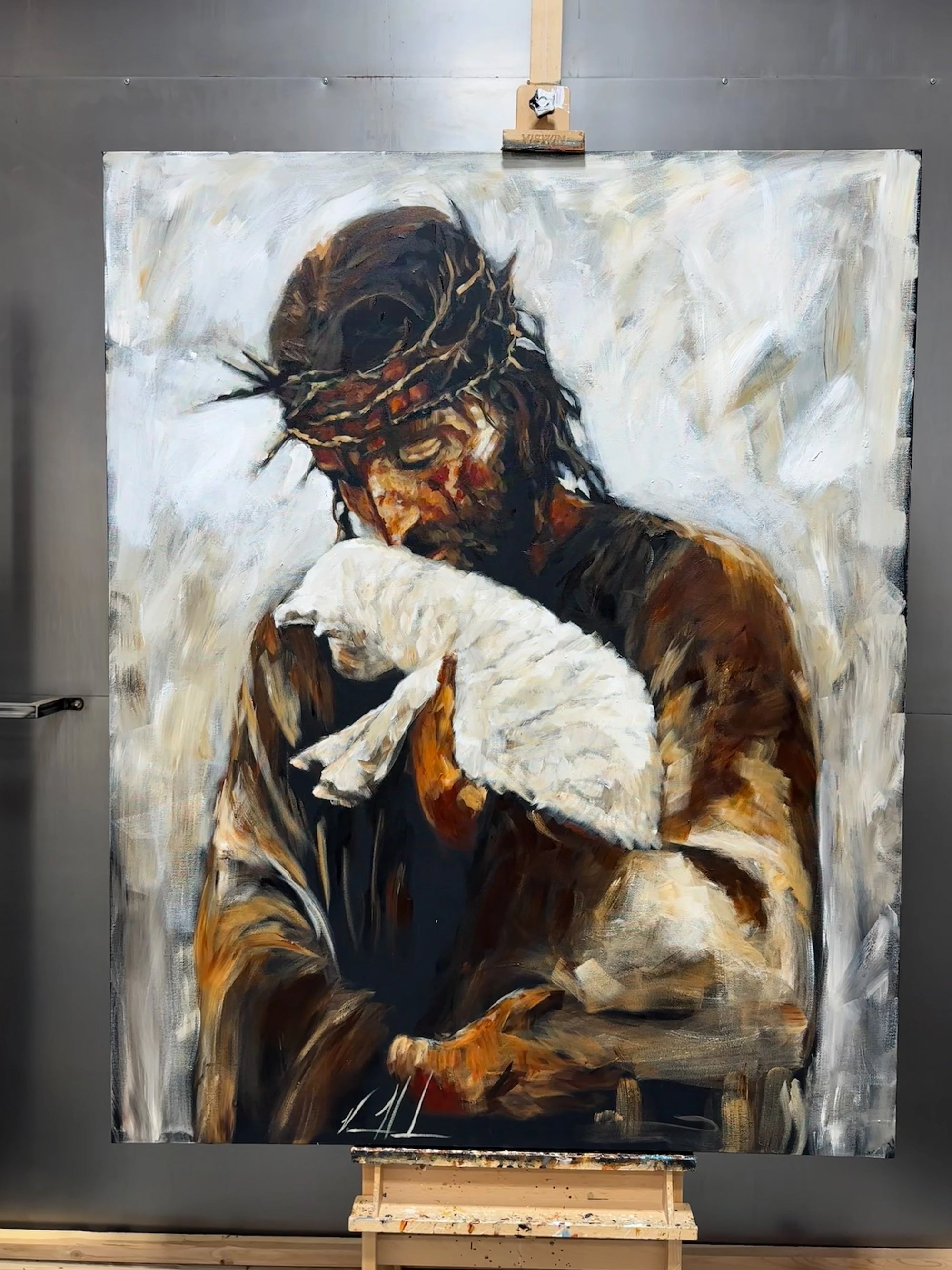 For the One Who Lost Its Way - 48”x60” Original Acrylic Painting Original Painting Vanessa Horabuena