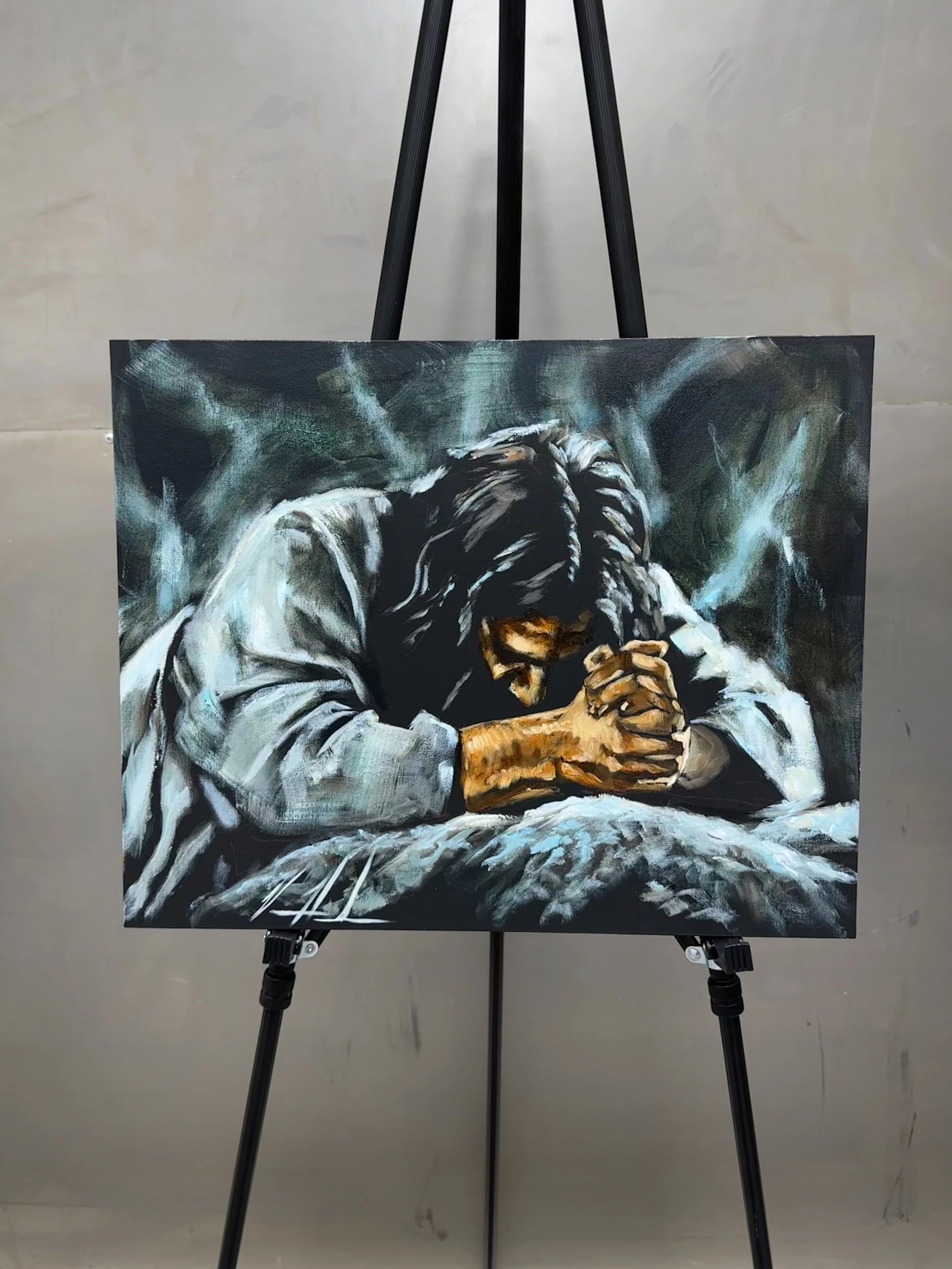 Thy Will Be Done - 16βx20β Original Acrylic Painting Original Painting Vanessa Horabuena