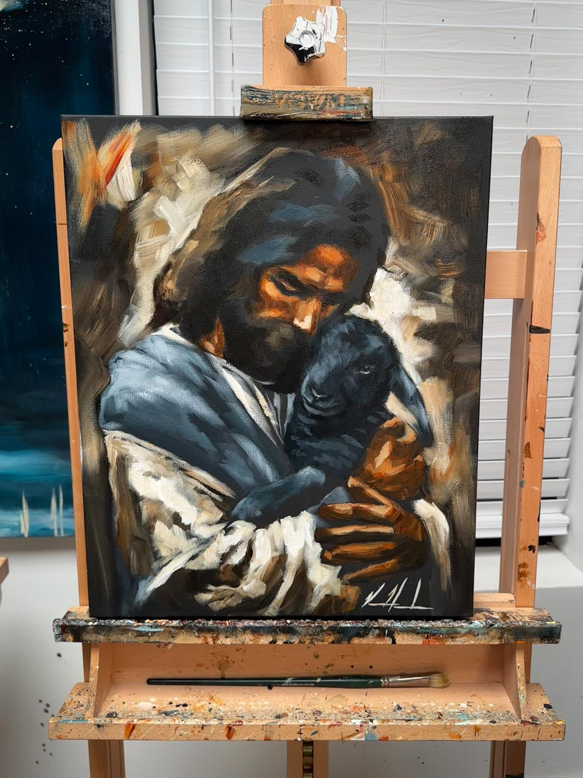 Saved By Grace - 16”x20” Original Acrylic Painting Original Painting Vanessa Horabuena