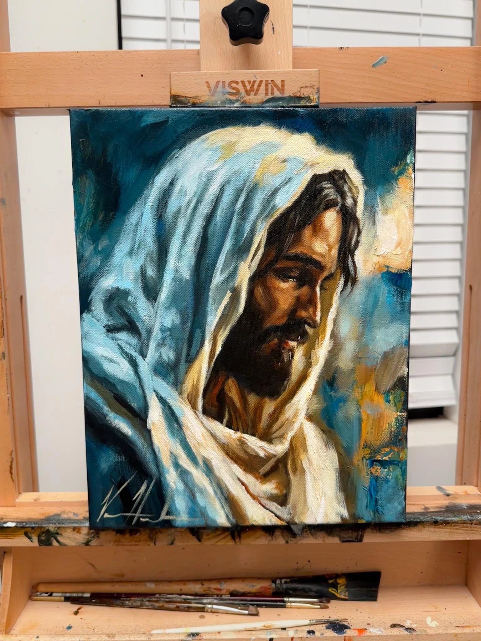 Our Beautiful Savior - 11”x14” Original Acrylic Painting