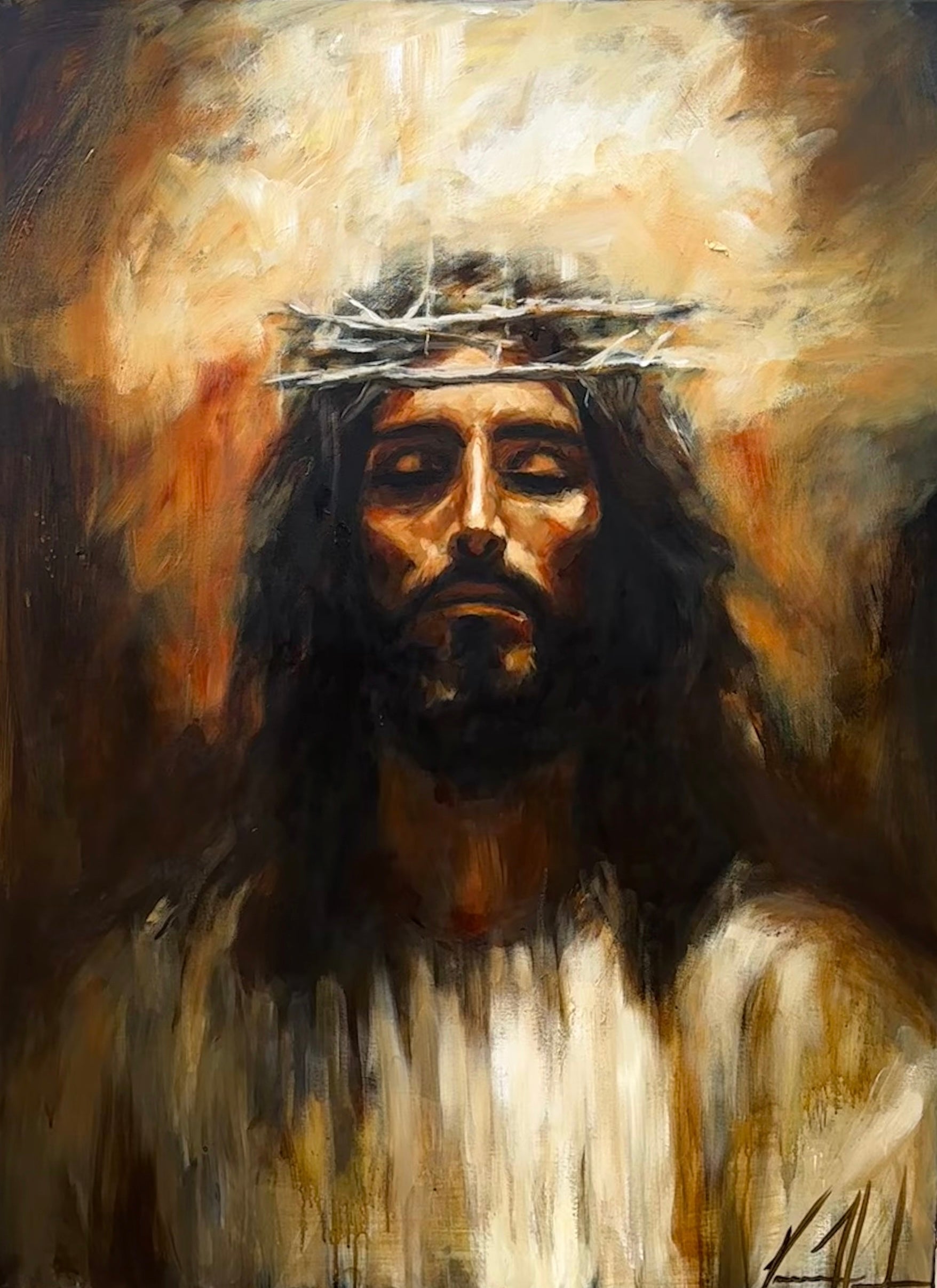 Holy One - 36”x48” Original Acrylic Painting Original Painting Vanessa Horabuena