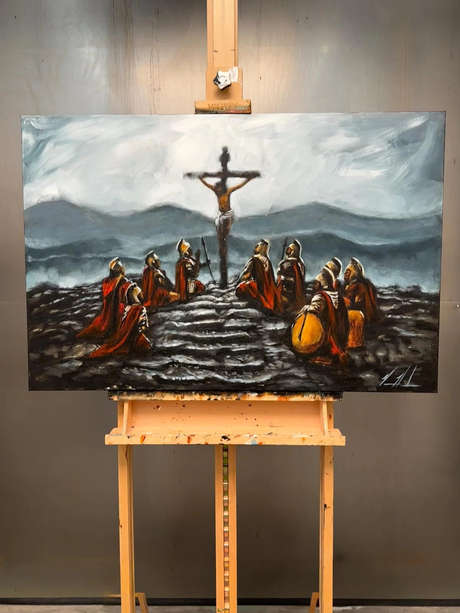 Every Knee Will Bow - 24βx36β Original Acrylic Painting