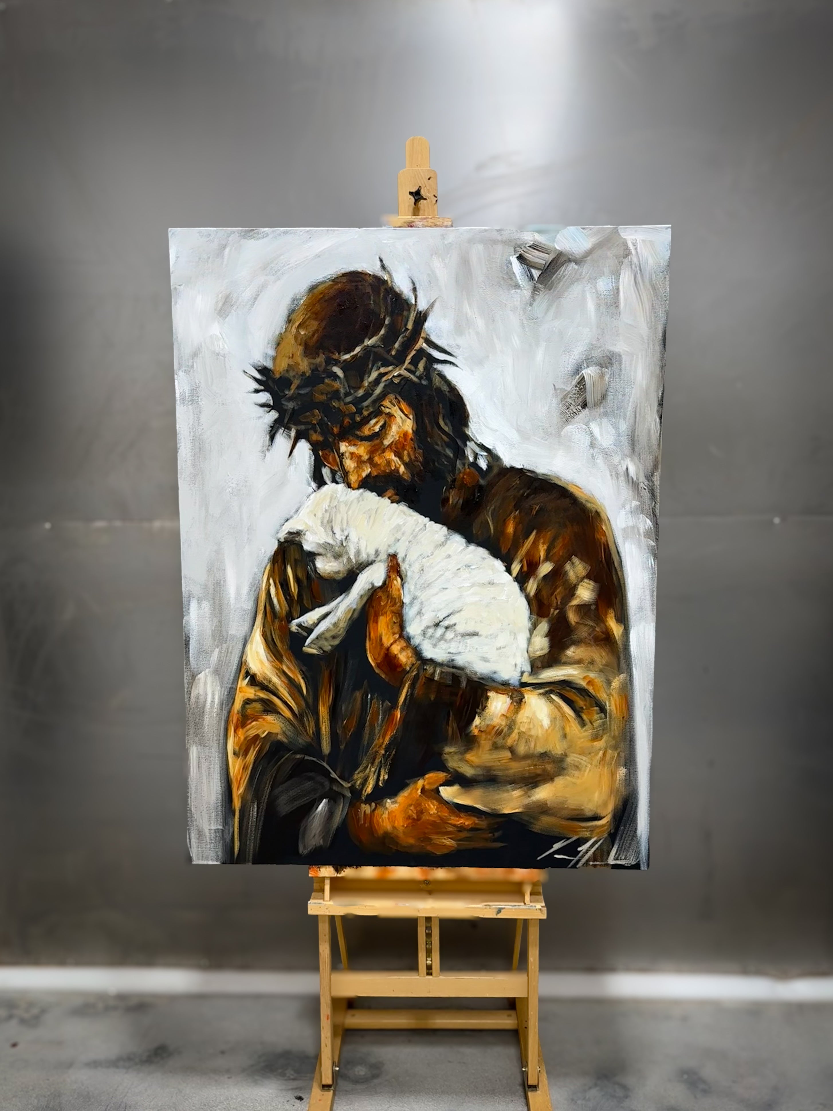 For the One Who Lost Its Way - 36”x48” Original Acrylic Painting - LIVE WORSHIP PAINTING