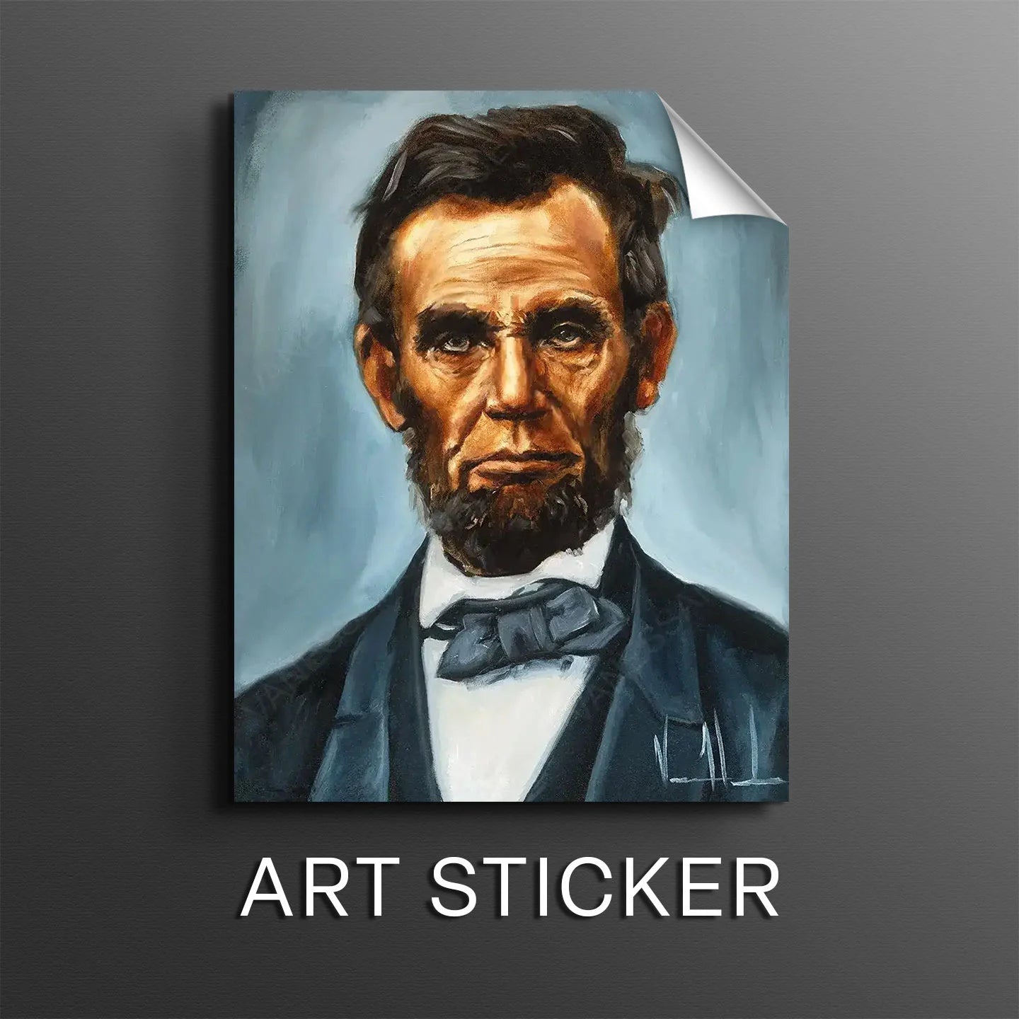 Abraham Lincoln - Sticker Sticker Vanessa Horabuena
