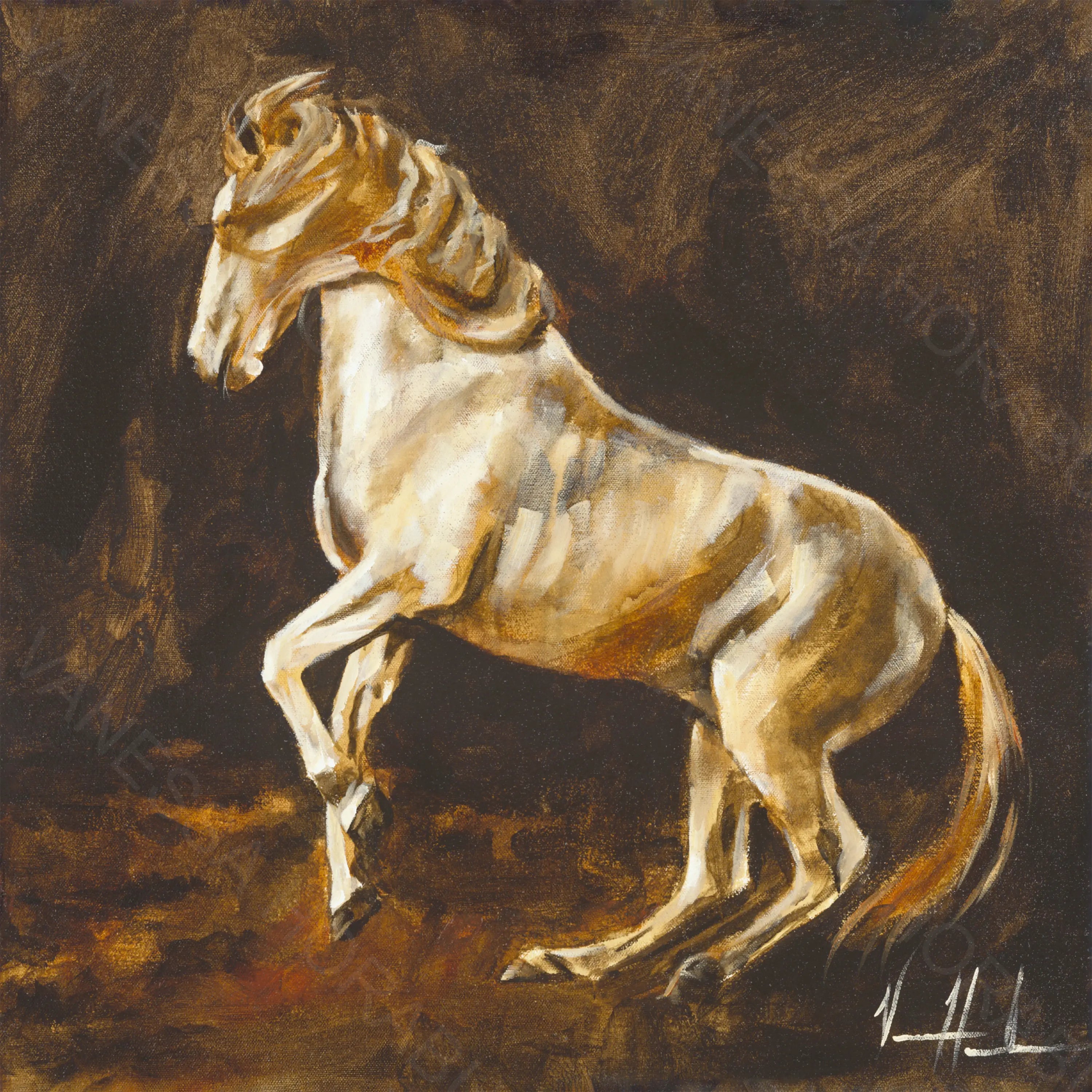 DESIGN DISCONTINUED - A Fierce Creation Horse Art Print Vanessa Horabuena