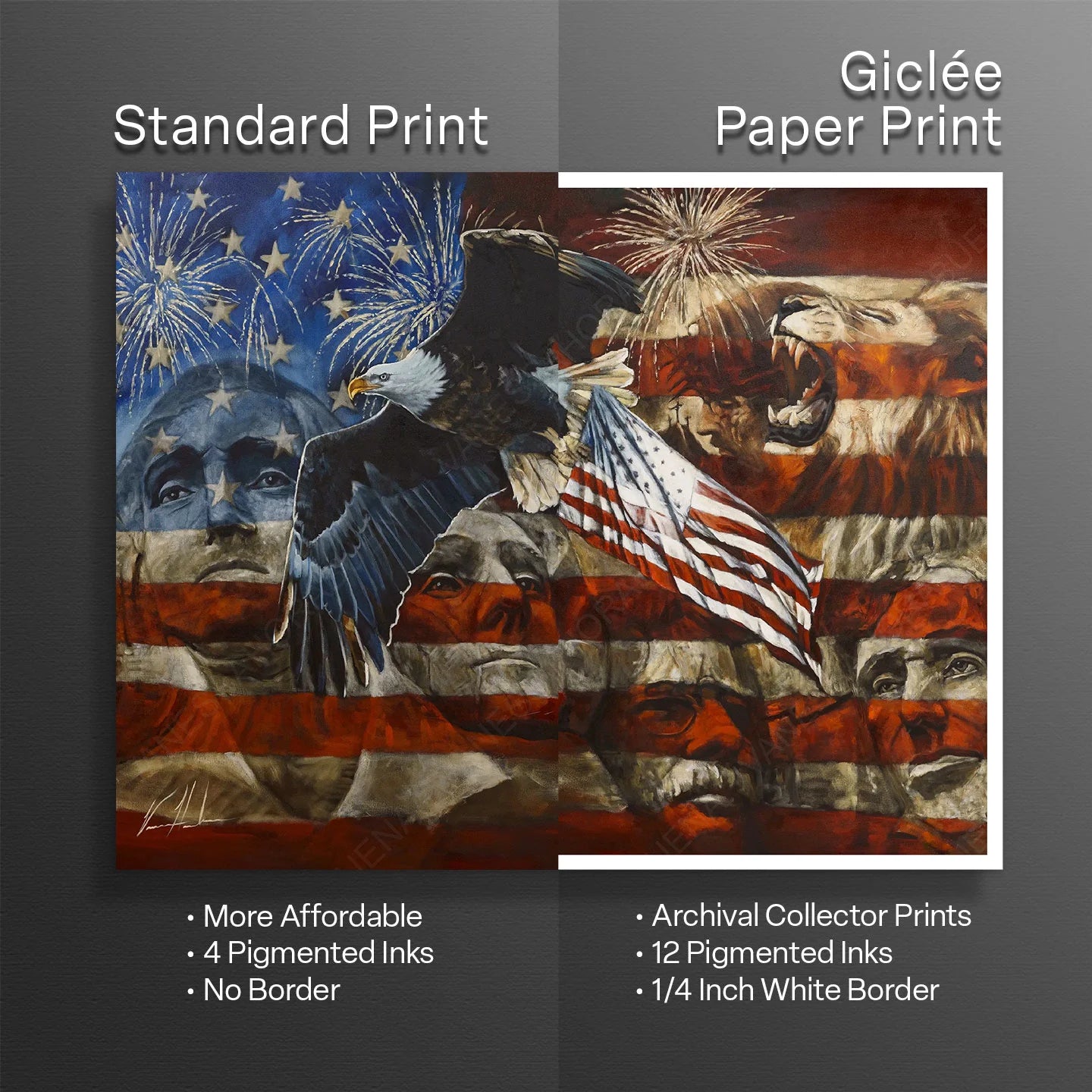 An American Tribute Patriotic Art Print Vanessa Horabuena
