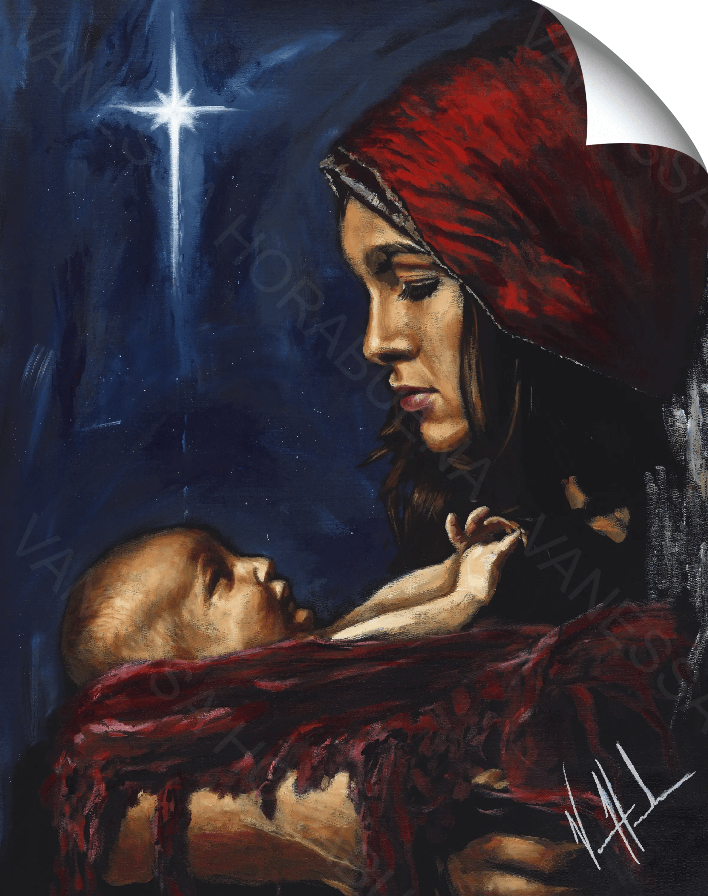 A Savior Is Born - Sticker Sticker Vanessa Horabuena