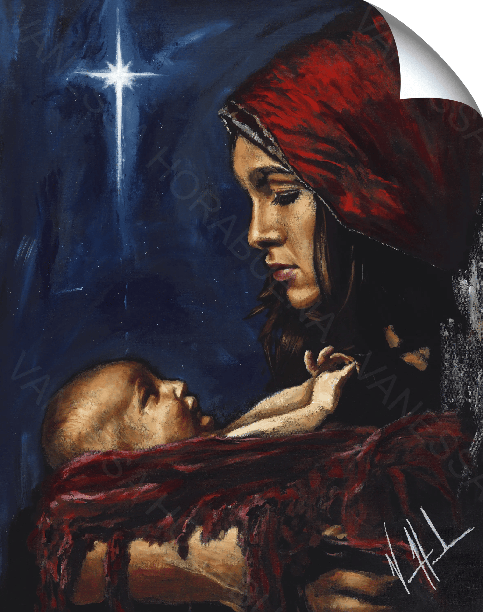 A Savior Is Born - Sticker Sticker Vanessa Horabuena