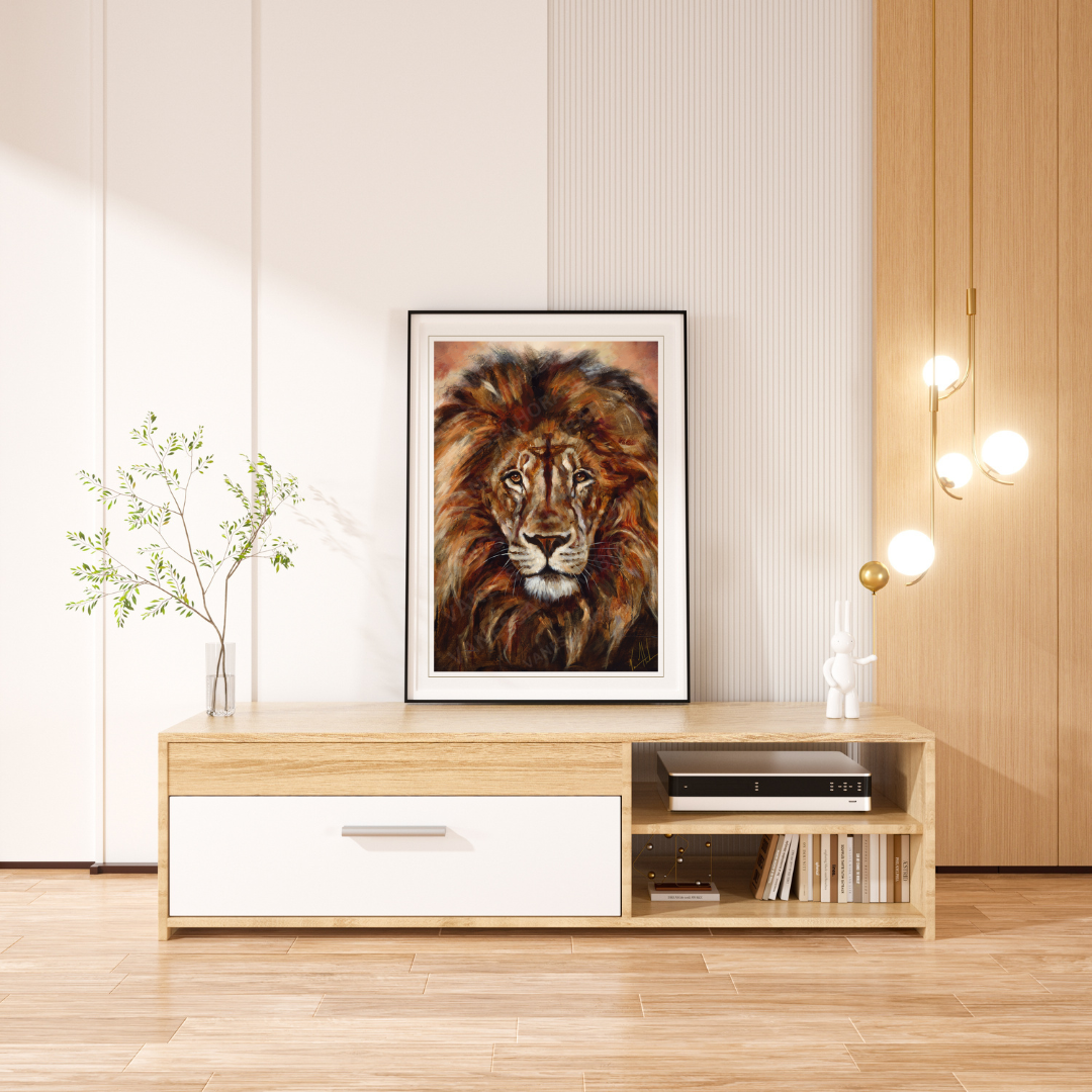 King of Heaven - Glorious Reign Lion Art Print Vanessa Horabuena