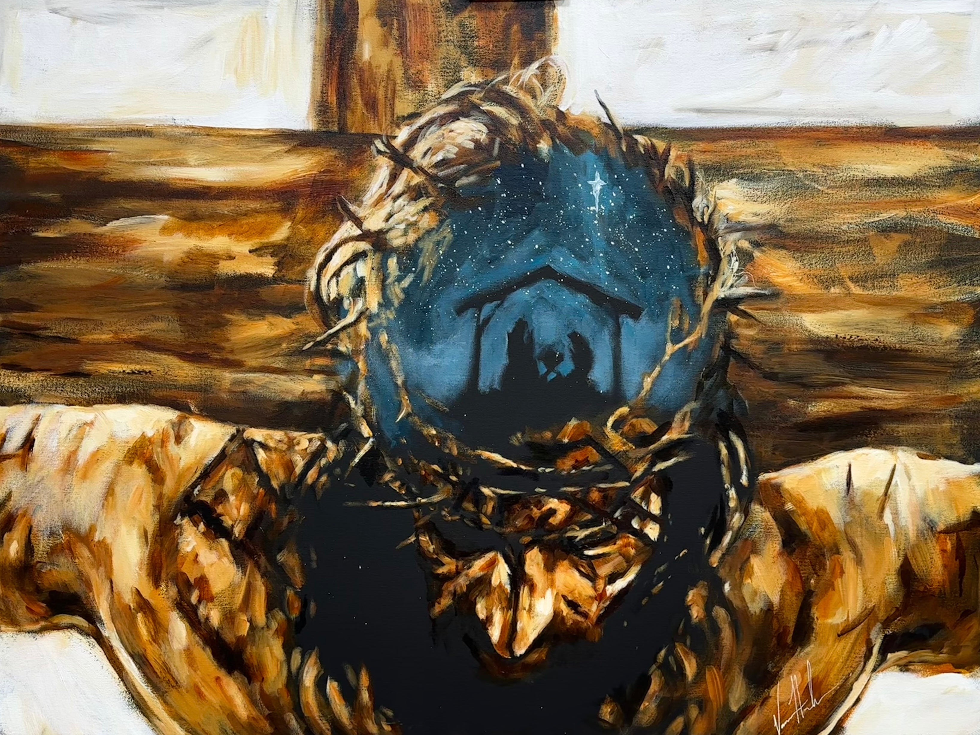 Love’s True Story - 36”x48” Original Acrylic Painting Original Painting Vanessa Horabuena