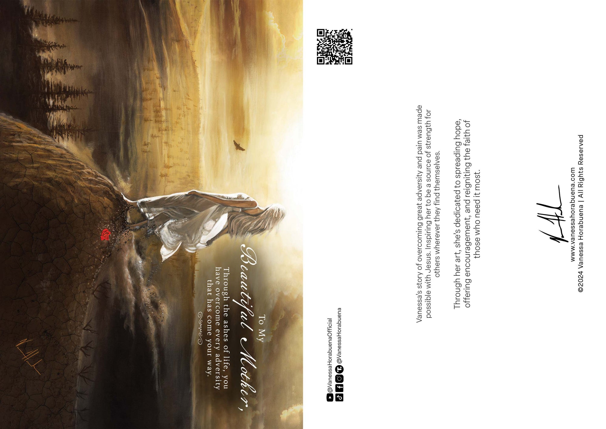 Mother's Day Greeting Card 'Beauty for Ashes' Vanessa Horabuena