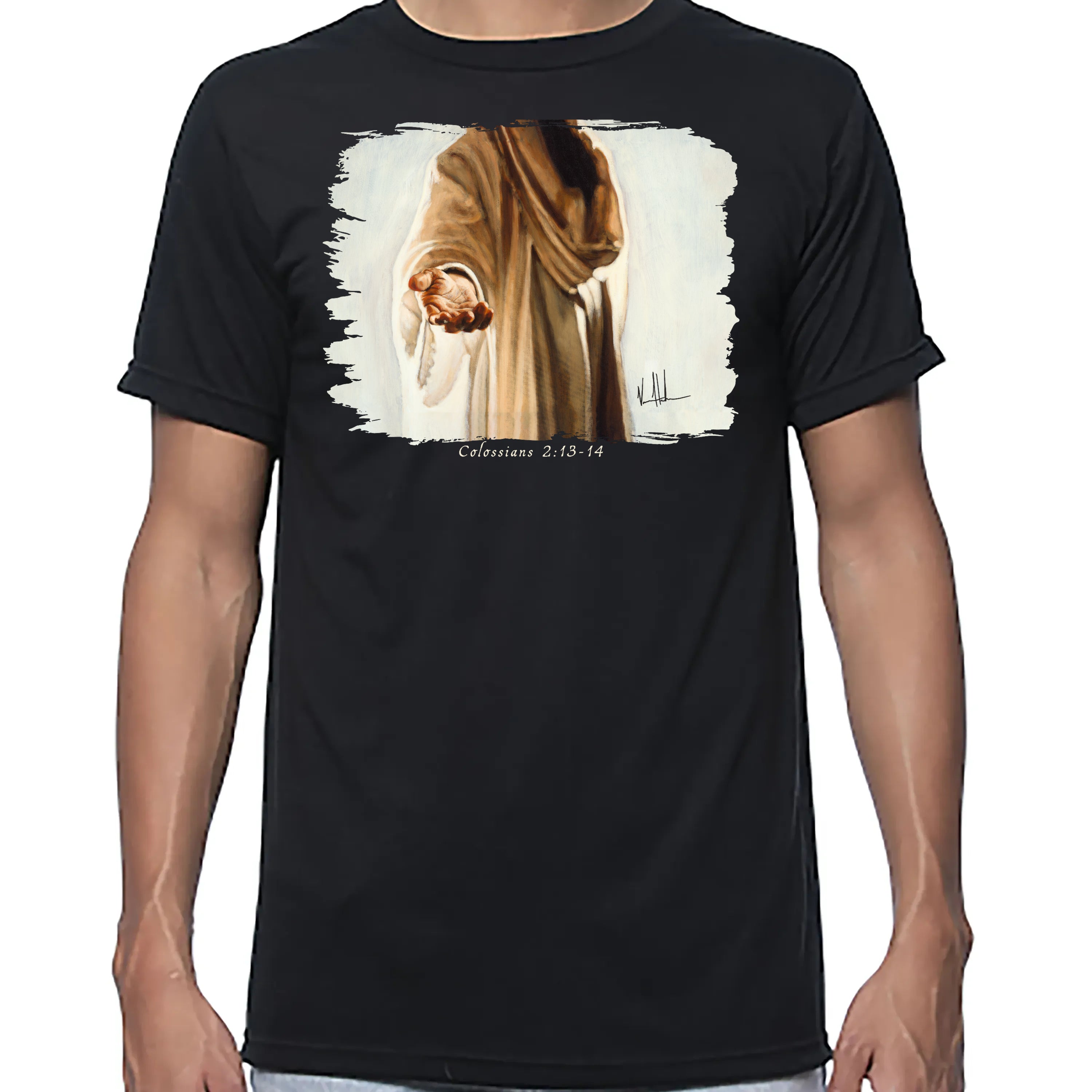 Beckoning - Unisex T (Premium Organic Fabric) Vanessa Horabuena Bamboo Black Small