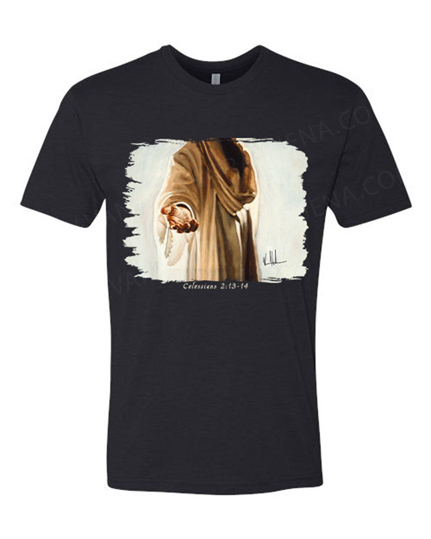 Beckoning - Unisex T-Shirt Poly-Blend Vanessa Horabuena Short Sleeve Black Small