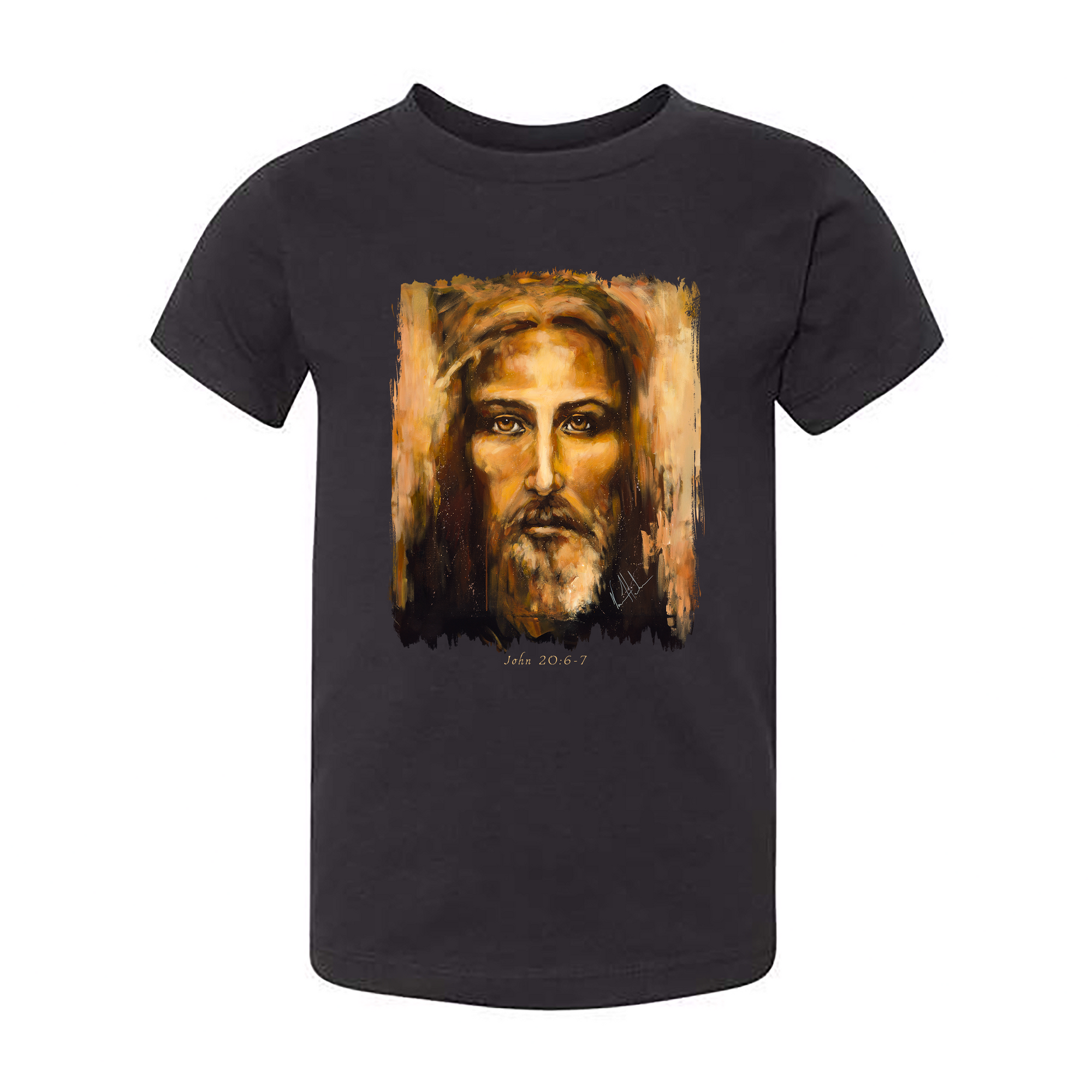 The Shroud of Turin - Resurrection Light - Kids T (Organic Cotton) Organic Cotton Vanessa Horabuena Toddler Black 2T
