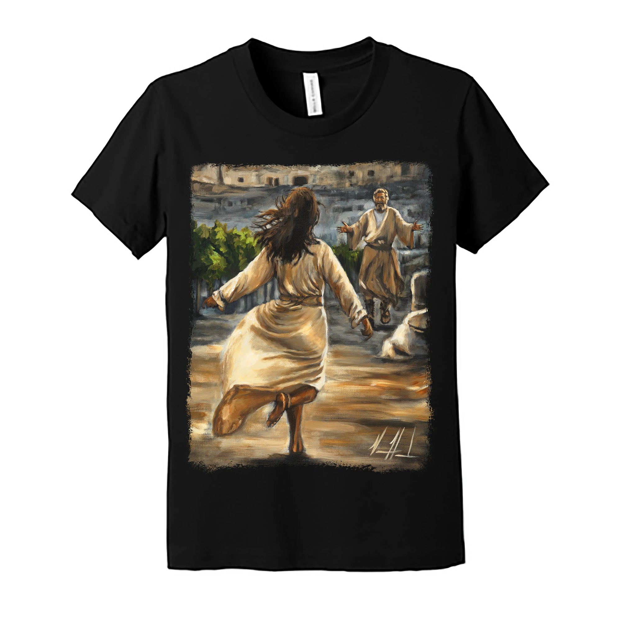 Kids T - The Prodigal Daughter - (Organic Cotton) Organic Cotton Vanessa Horabuena Youth Black Small