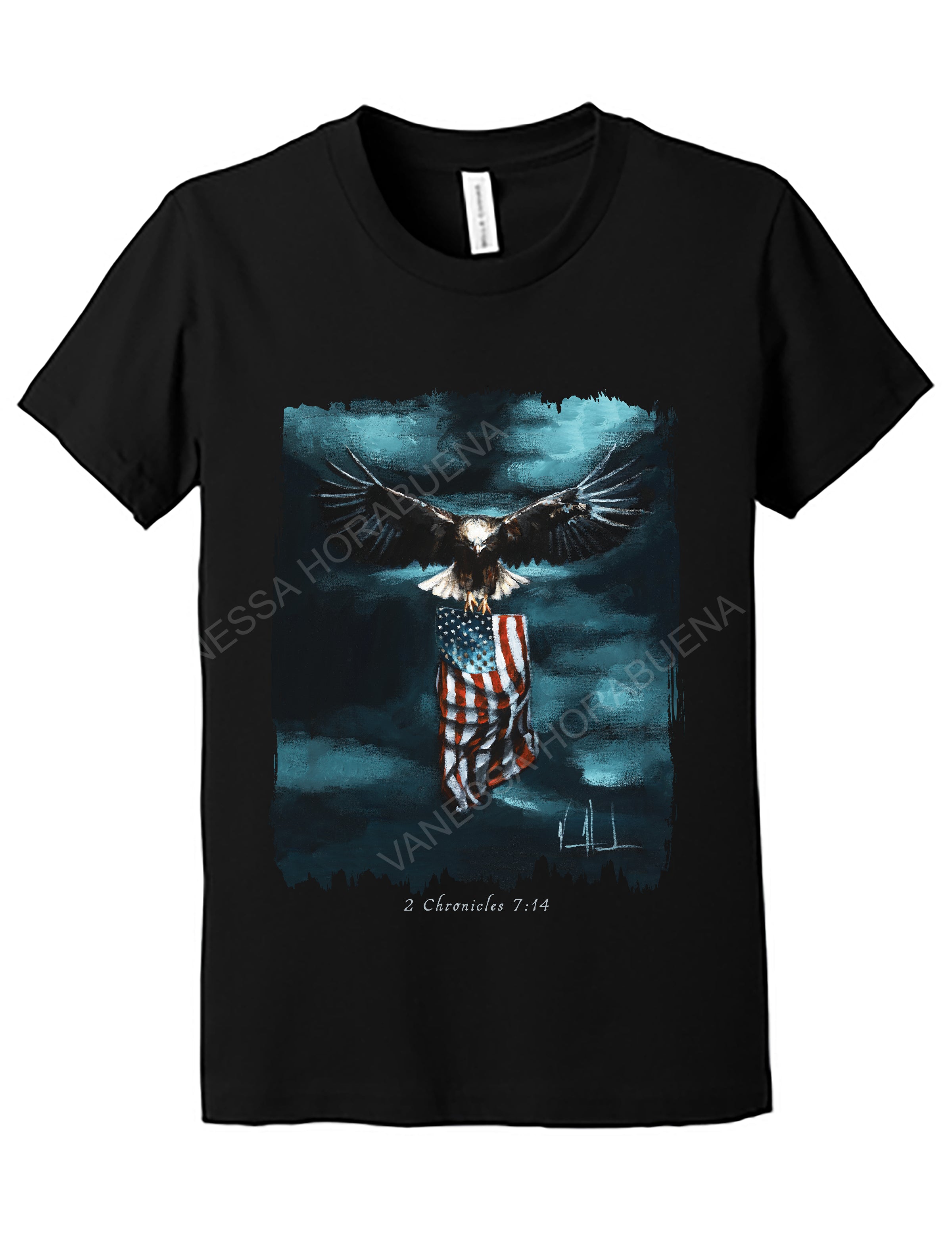 Revive Our Nation - Kids T (Organic Cotton) Organic Cotton Vanessa Horabuena Kids Black Small