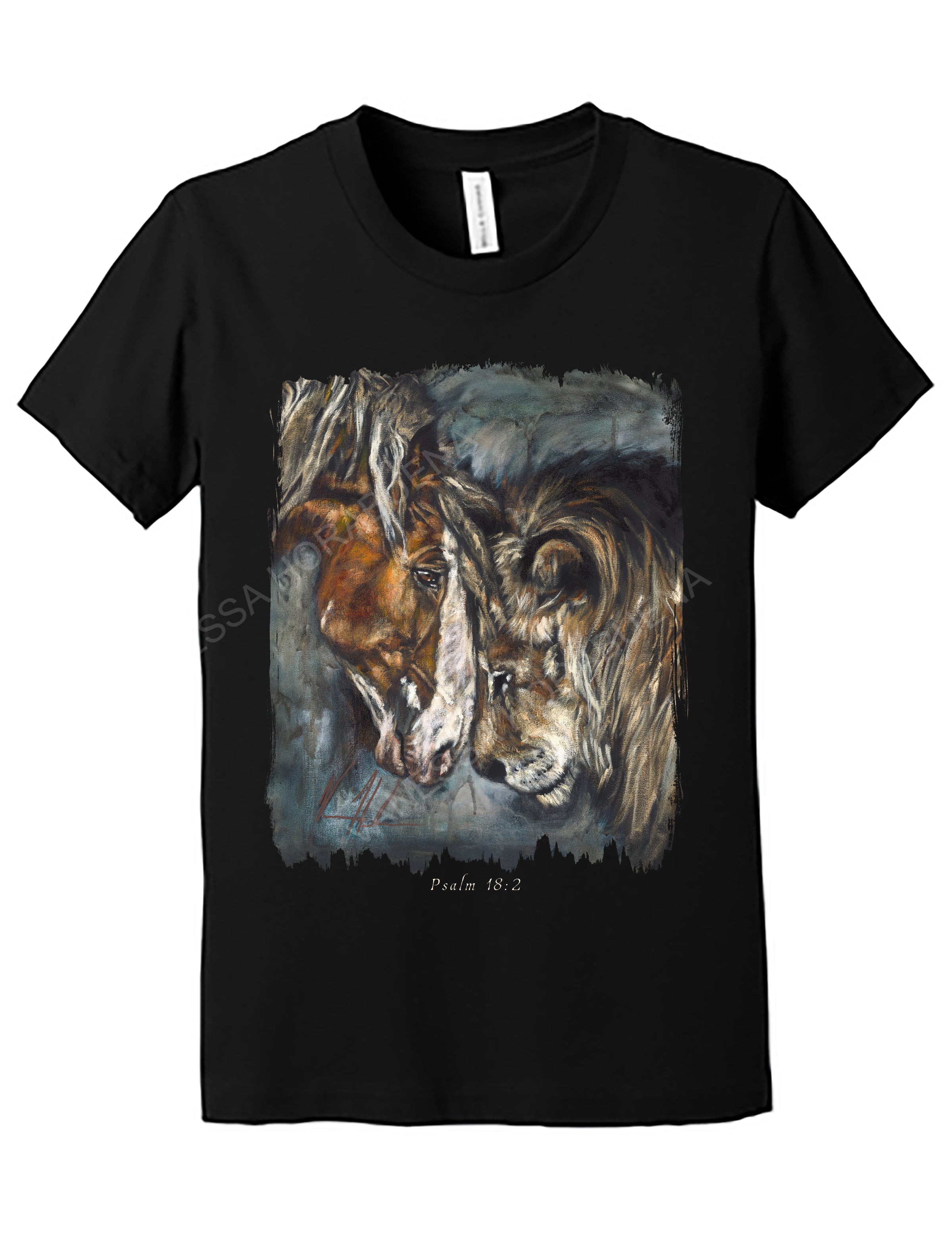 Courage & Strength - Kids T (Organic Cotton) Organic Cotton Vanessa Horabuena Kids Black Small
