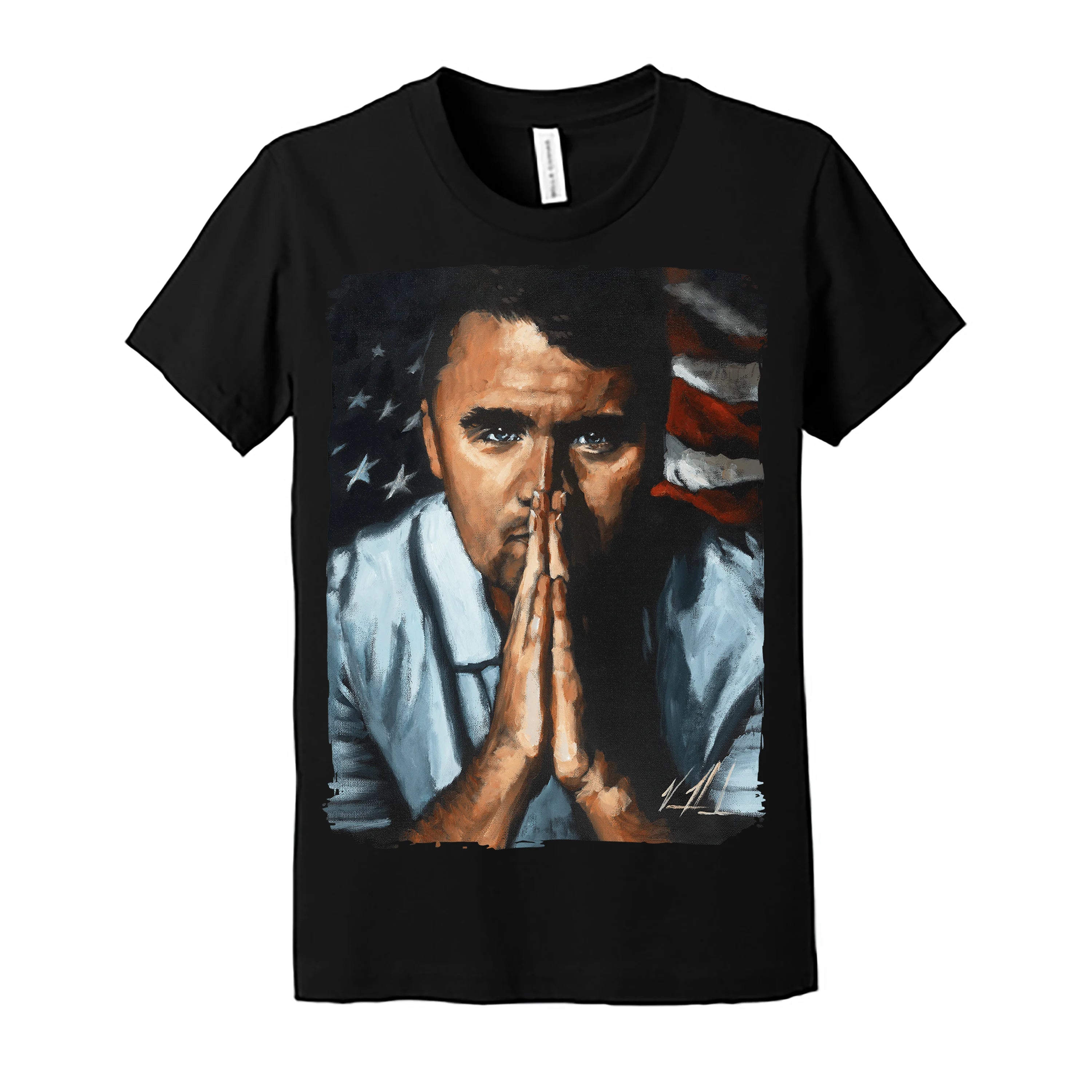 Kids T (Organic Cotton) - Charlie Kirk - A Patriot's Tribute Organic Cotton Vanessa Horabuena Youth Black Small