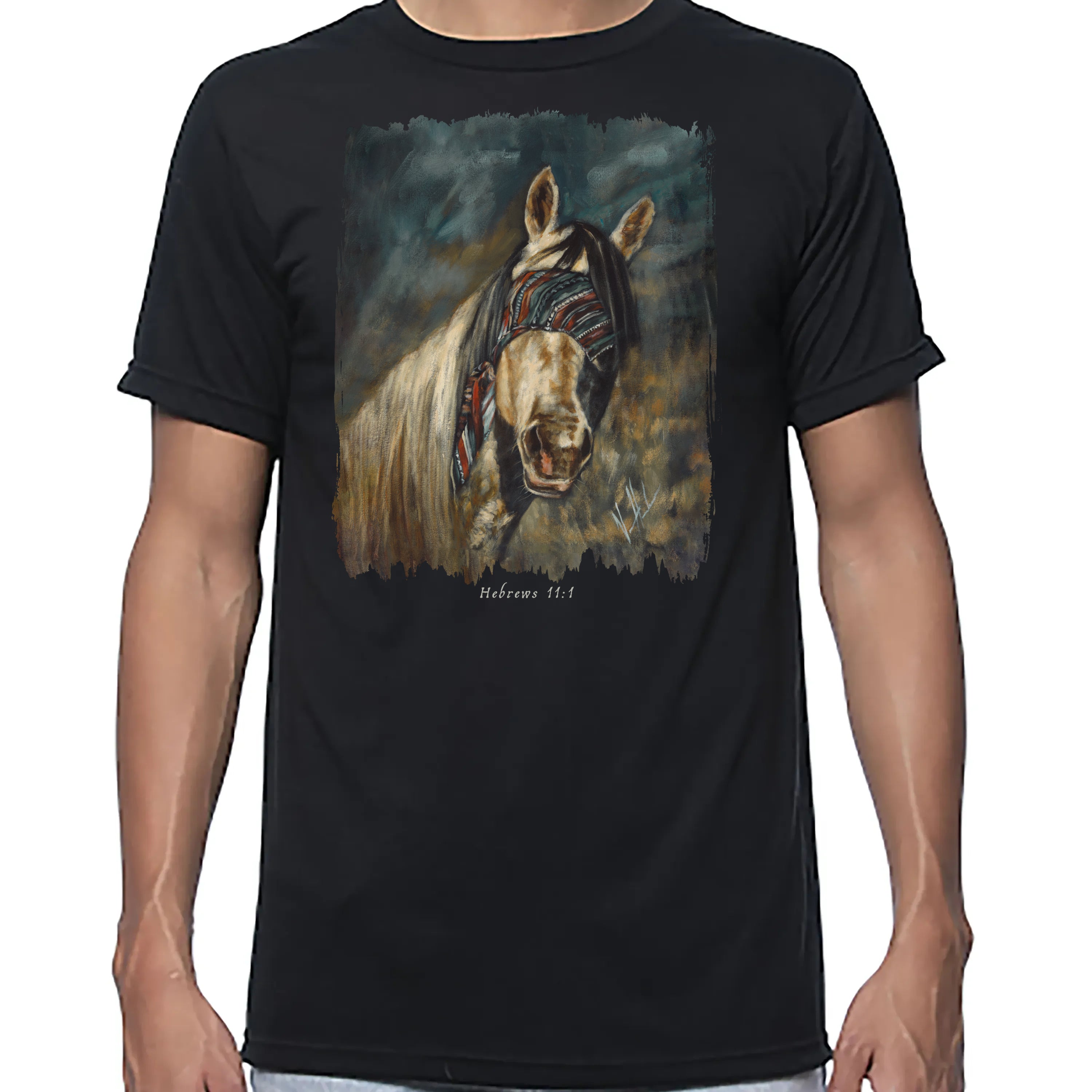 Blind Faith - Unisex T (Premium Organic Fabric) Vanessa Horabuena Bamboo Black Small