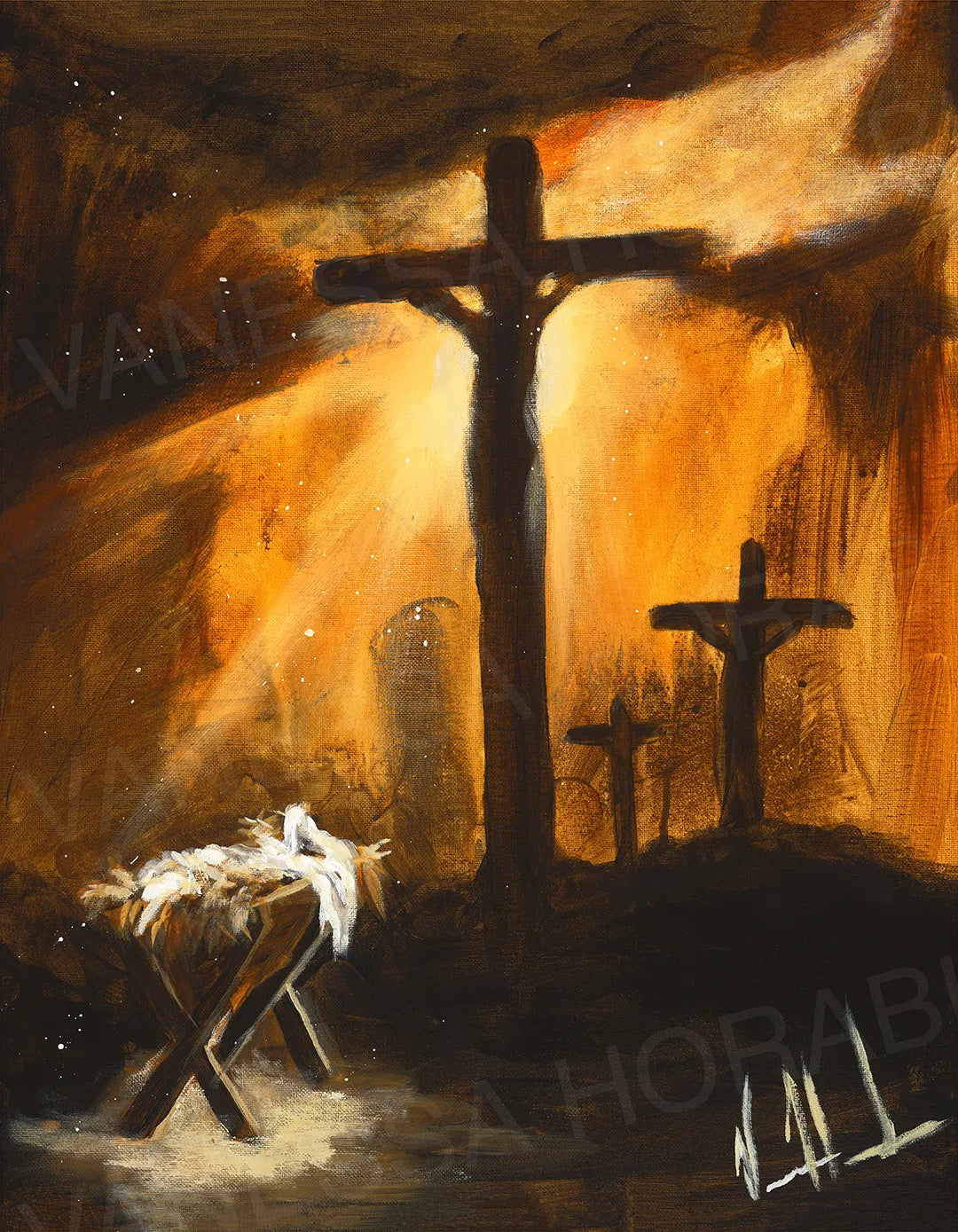 Born For Glory Jesus Art Print Vanessa Horabuena