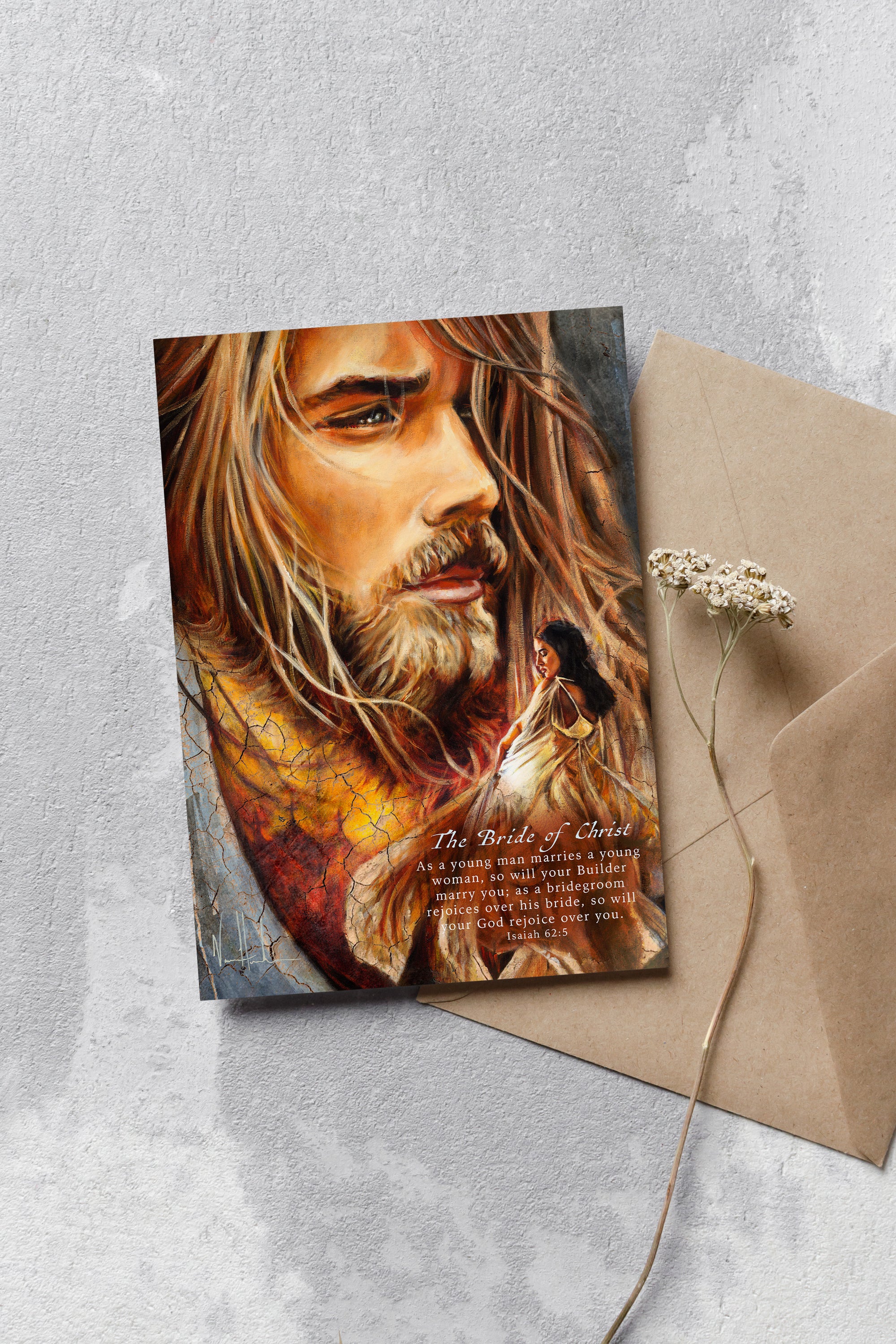 The Bride of Christ Greeting Card Vanessa Horabuena