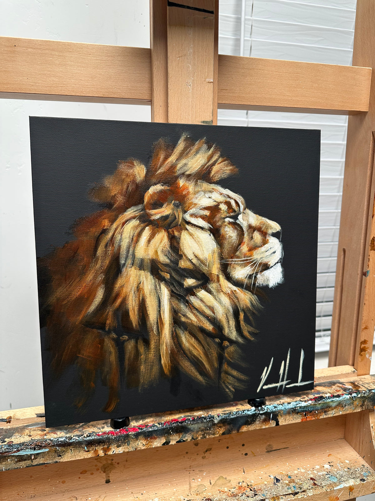 A King’s Hill- 12”x12” Original Acrylic Painting