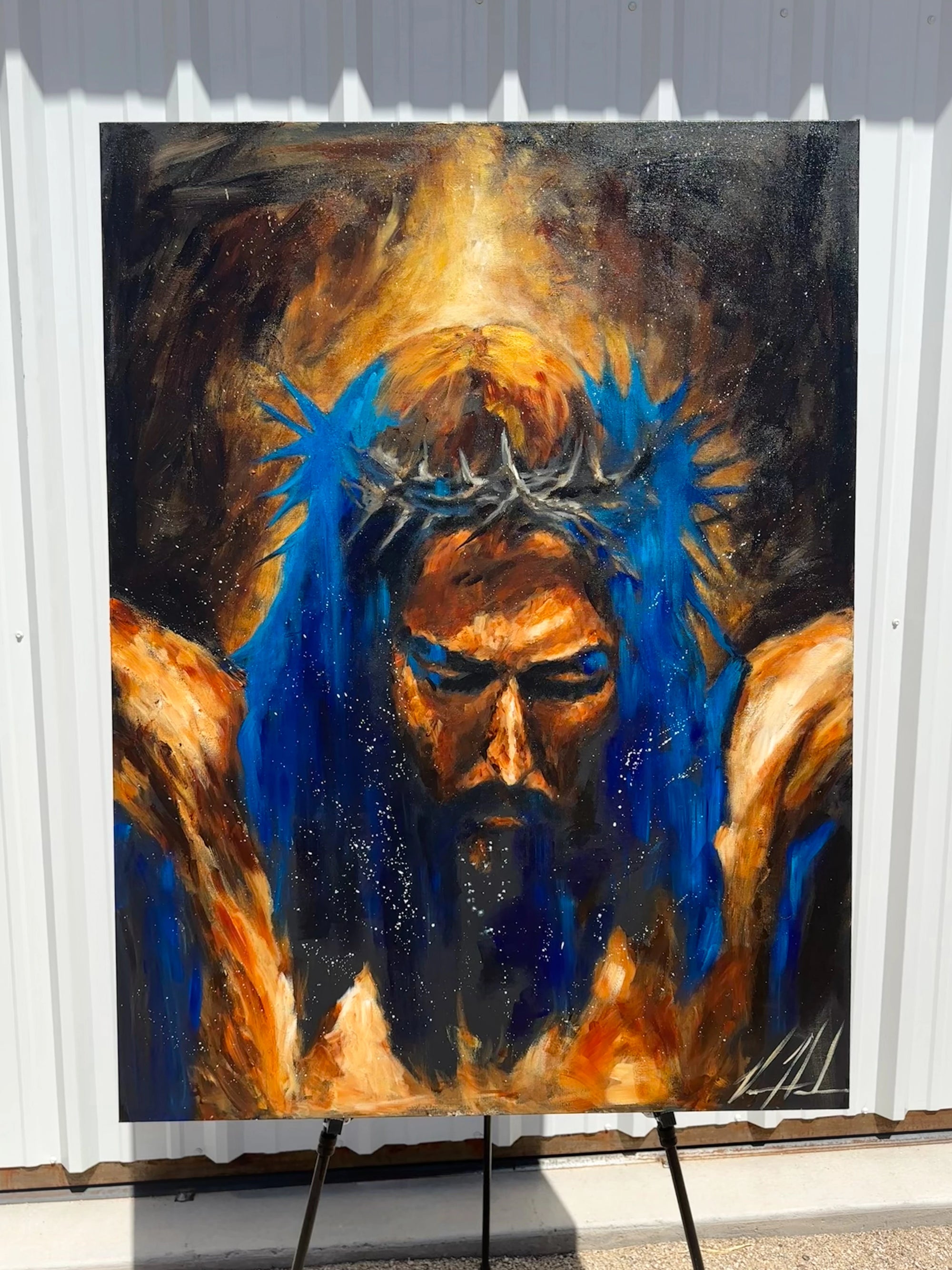Yahweh is Salvation - 36”x48” Original Acrylic Painting Original Painting Vanessa Horabuena