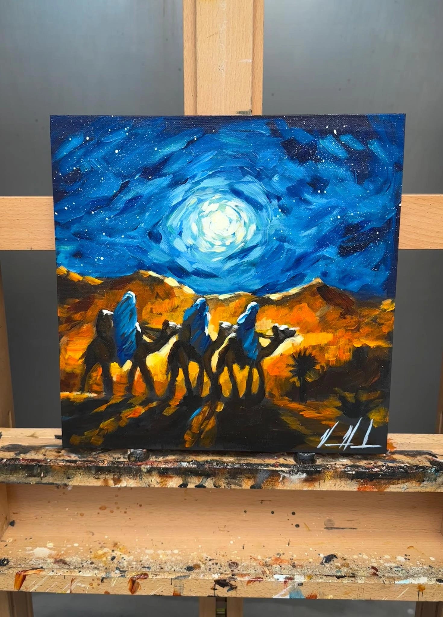 Seek First the King - 12βx12β Original Acrylic Painting