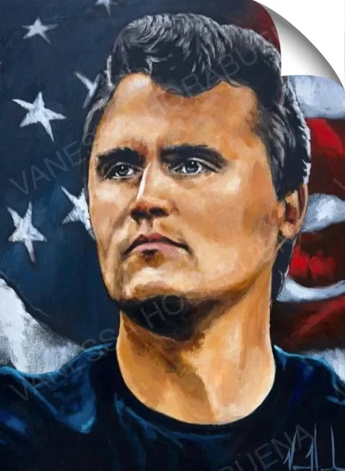 Charlie Kirk - An American Martyr - Sticker Sticker Vanessa Horabuena