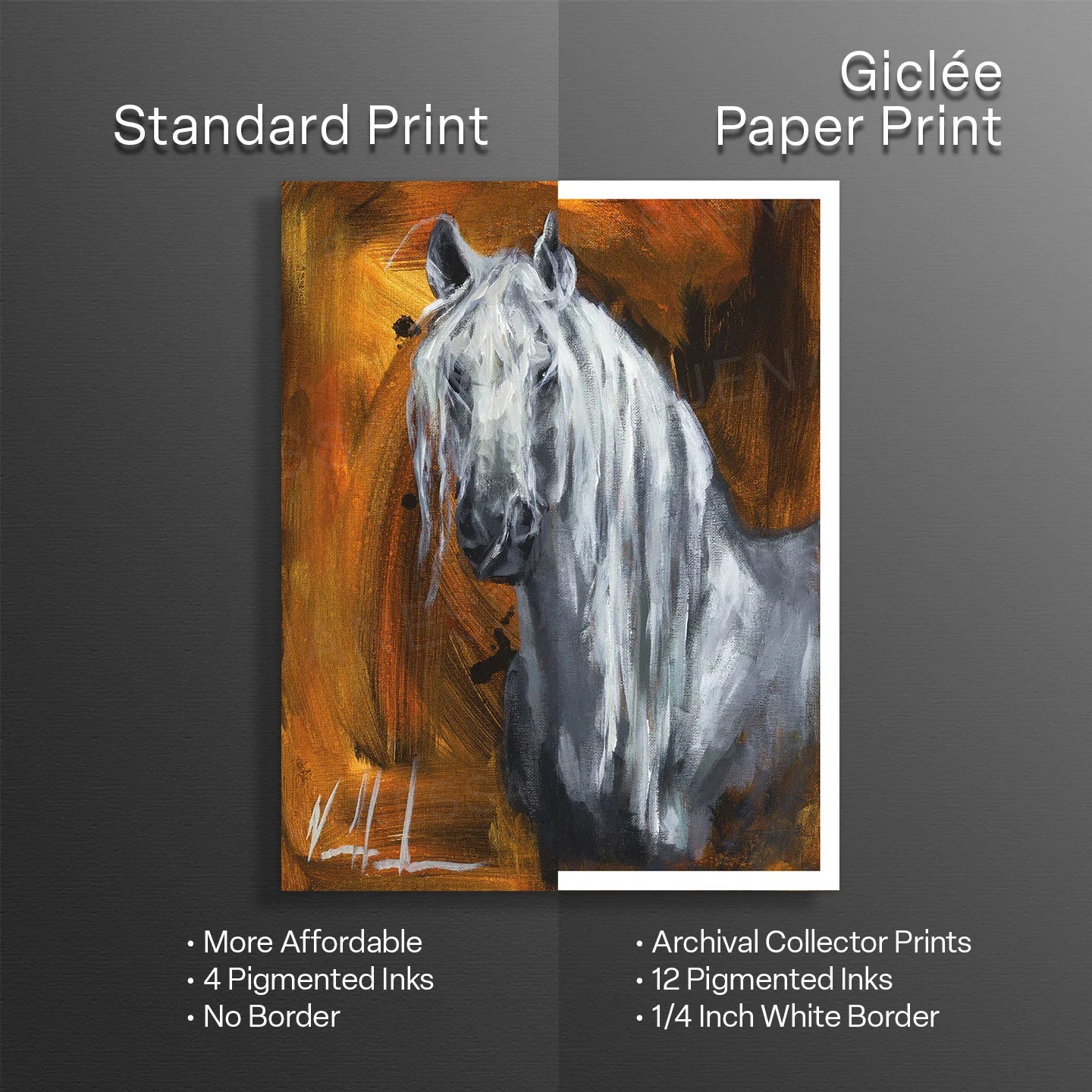 Clothed in Strength Horse Art Print Vanessa Horabuena