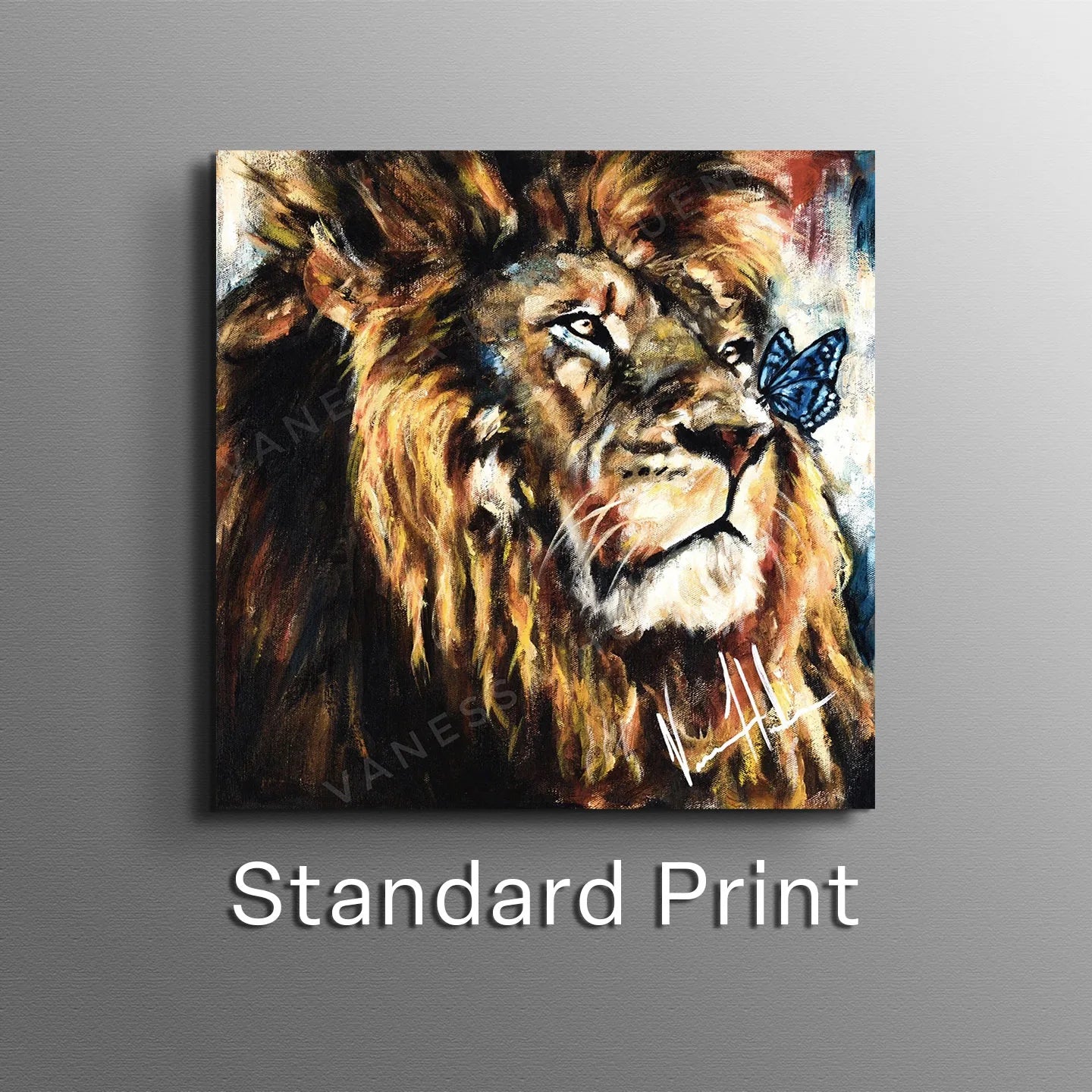 Courage to Change Lion Art Print Vanessa Horabuena