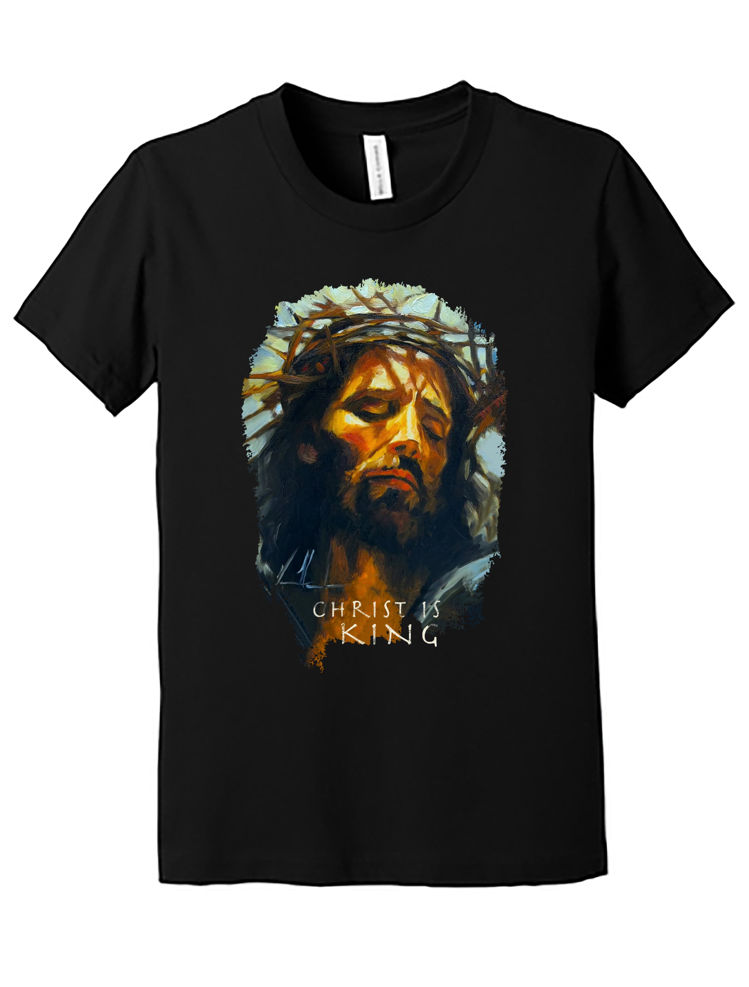 Christ is King - Kids T (Organic Cotton) Organic Cotton Vanessa Horabuena Kids Black Small