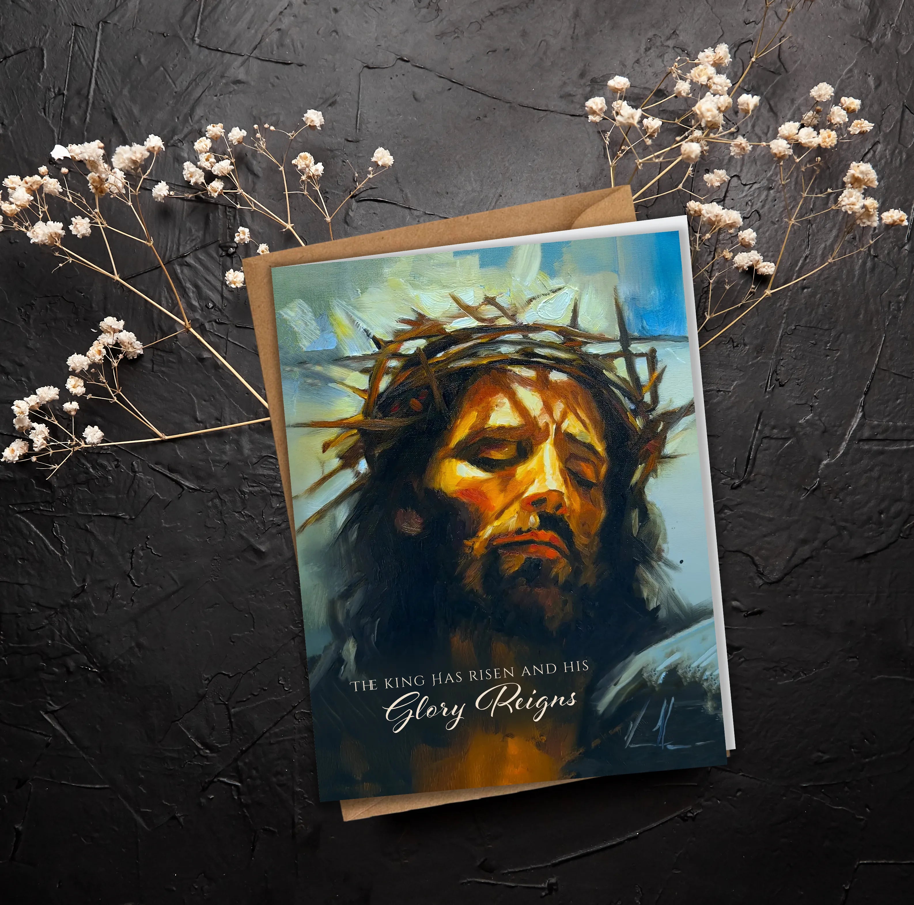 'Christ is King' Easter Greeting Card Vanessa Horabuena