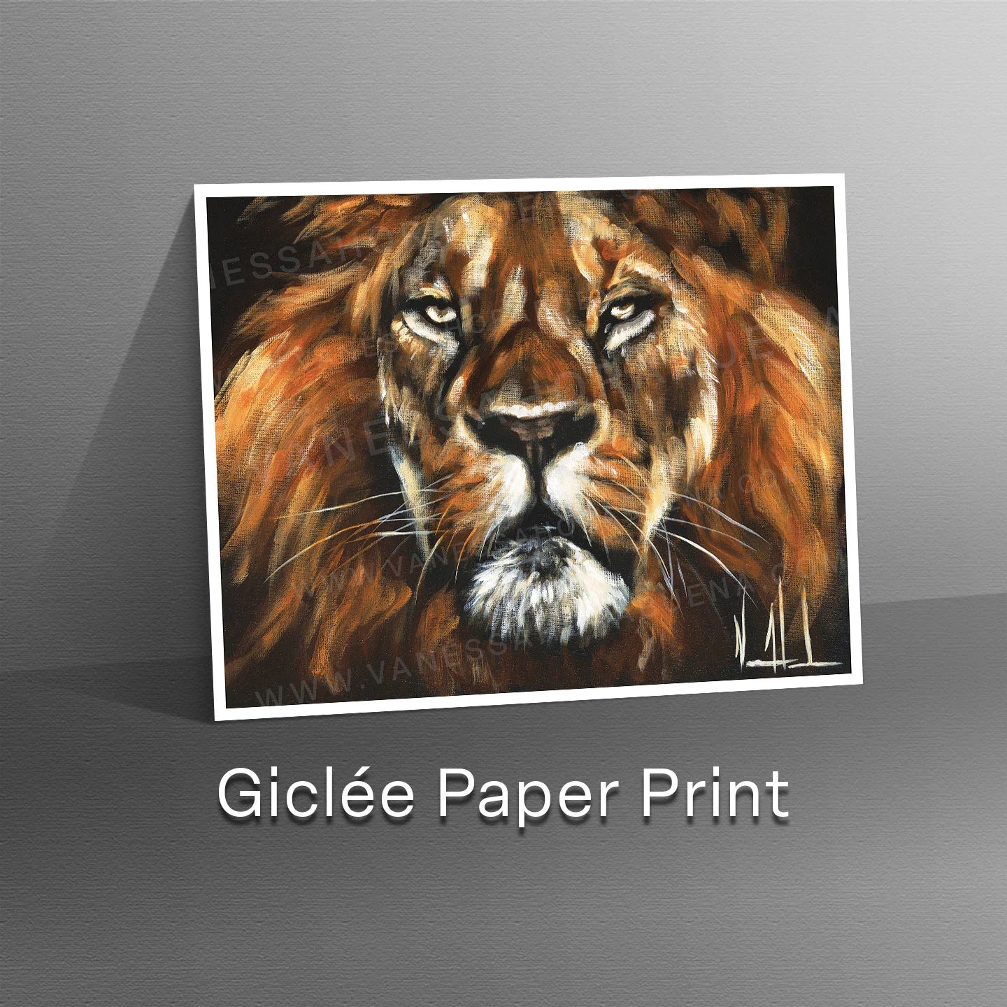 Defender Lion Art Print Vanessa Horabuena