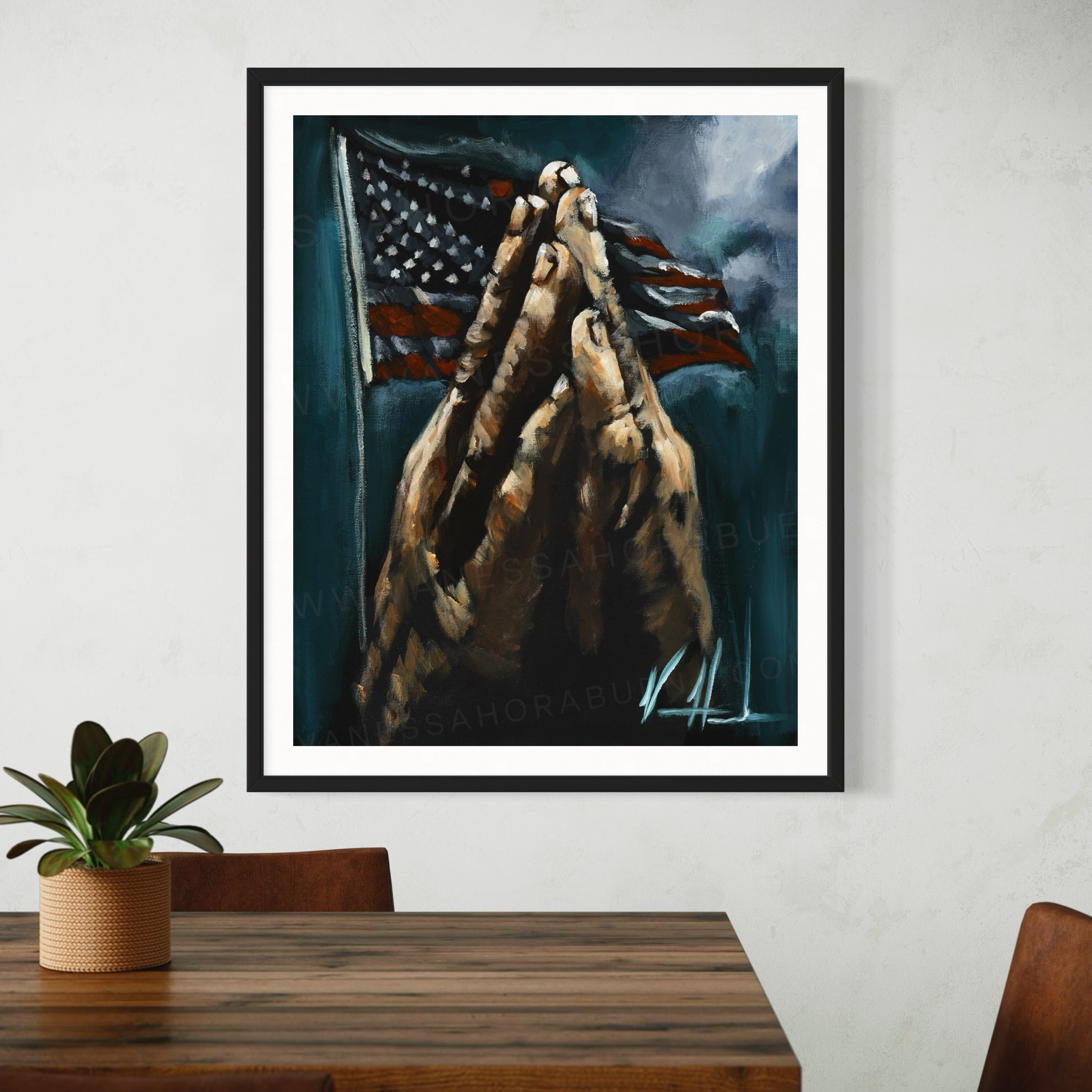 Heal Our Land Patriotic Art Print Vanessa Horabuena