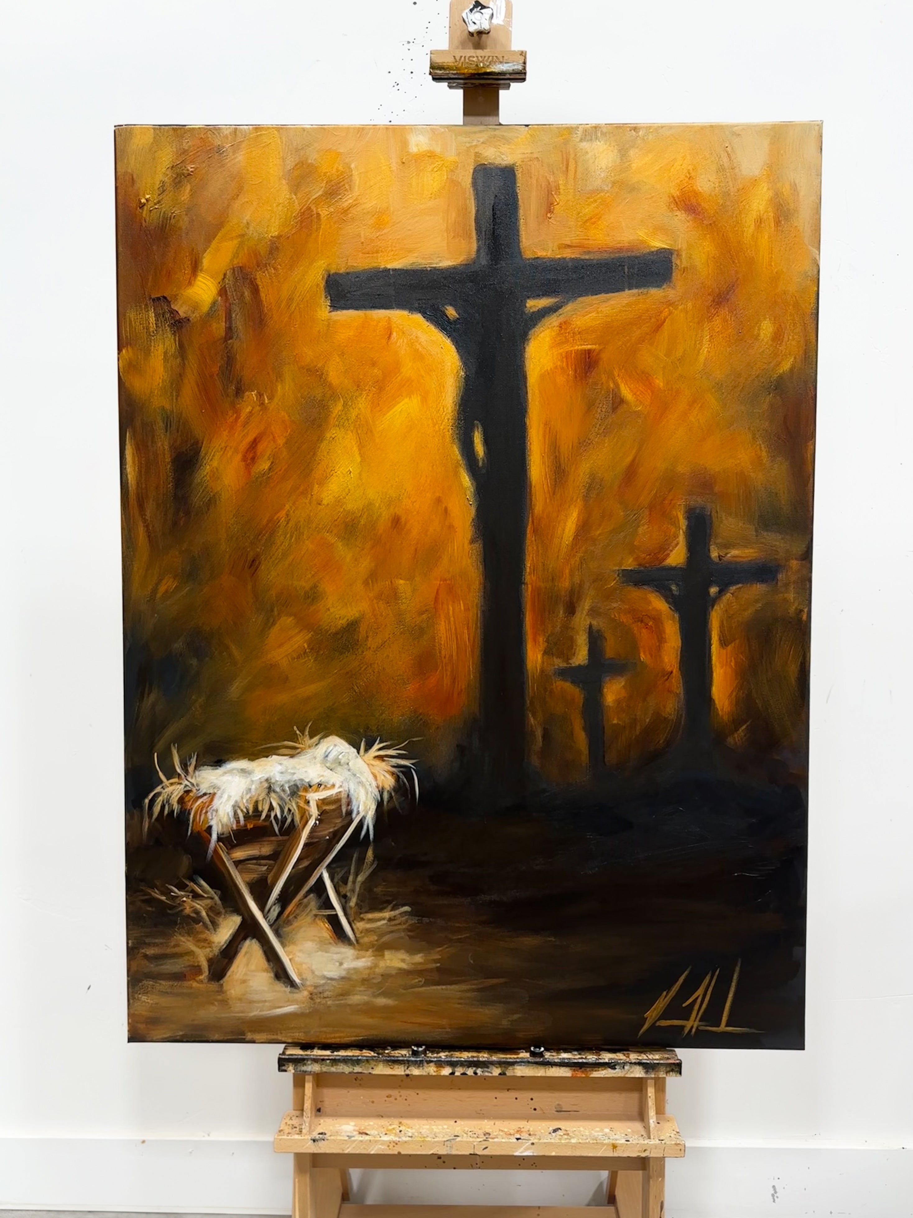 Born for Glory - 36”x48” Original Acrylic Painting - LIVE WORSHIP PAINTING Original Painting Vanessa Horabuena