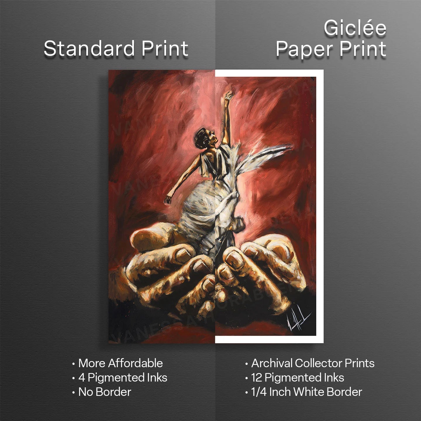 Endless Dance in the Father’s Hands (Daughter of a King) Women's Art Print Vanessa Horabuena